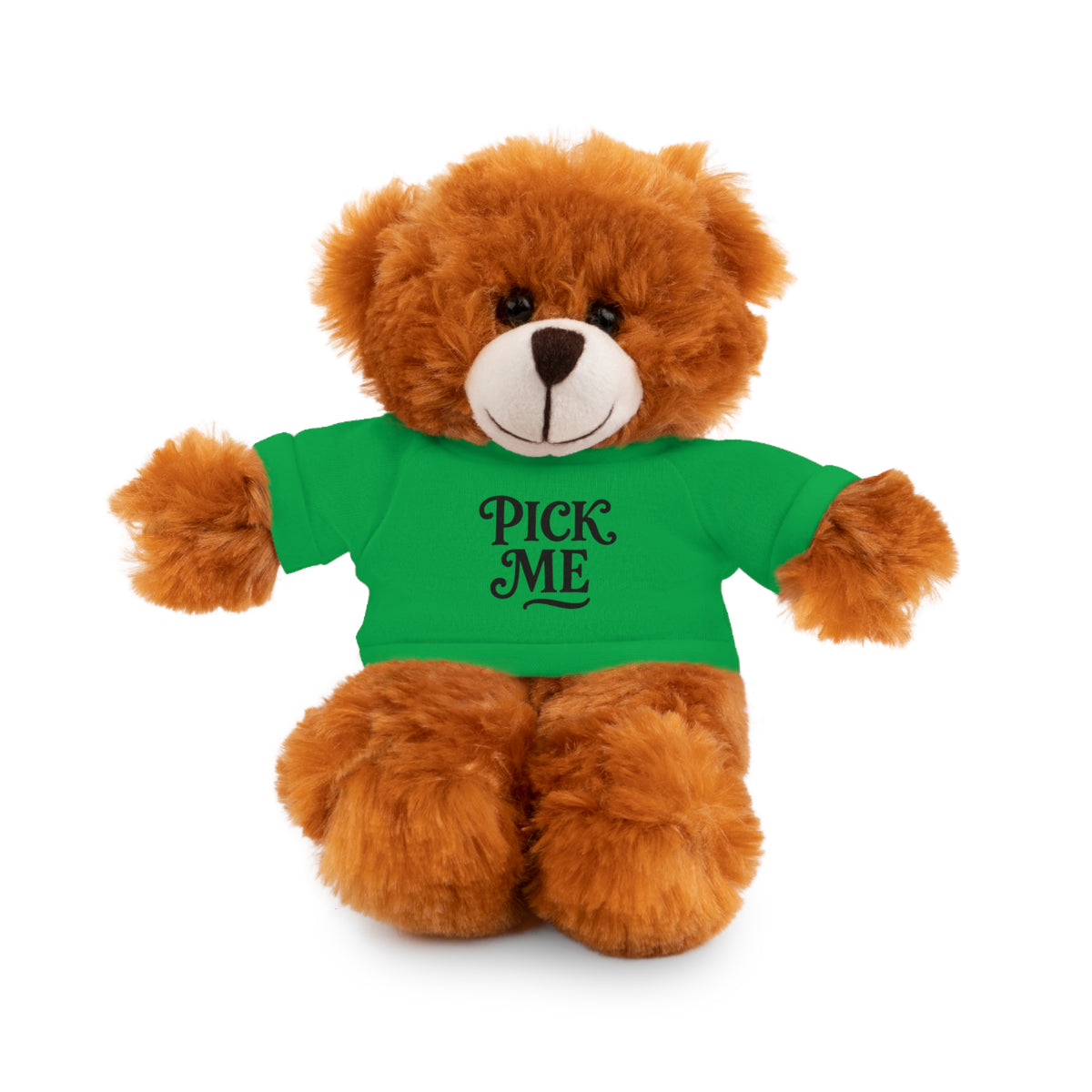 Pick Me Plush Bear with Tee — Cute Stuffed Animal Gift