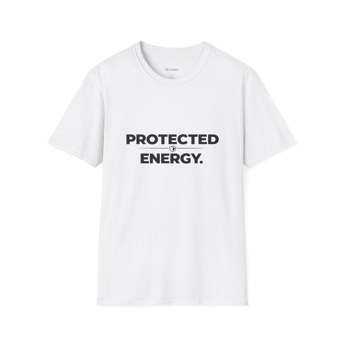 Protected Energy T‑Shirt — Minimalist Spiritual Graphic Tee