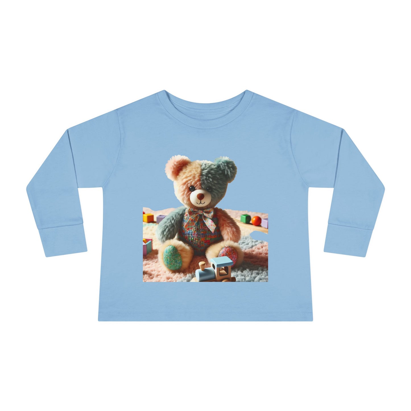 Toddler Long Sleeve Tee with Adorable Bear Design, Cute Kids Shirt, Gift for Toddlers, Birthday Outfit, Baby Shower Gift