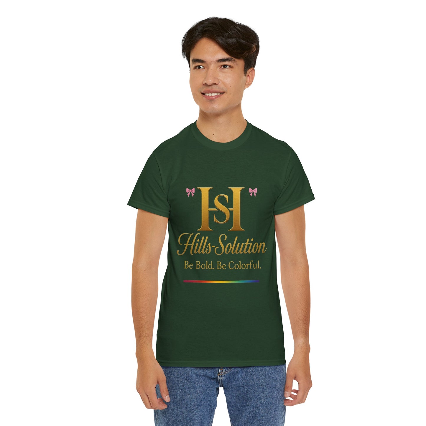 Be Bold Be Colorful Graphic Tee — Vibrant Hills Solution T-Shirt