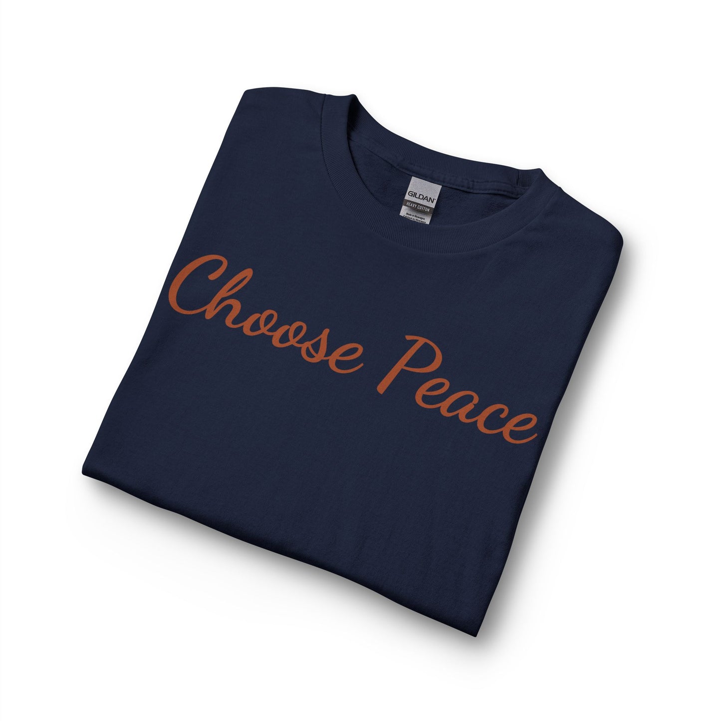 Choose Peace Long Sleeve Tee — Heart Back Graphic