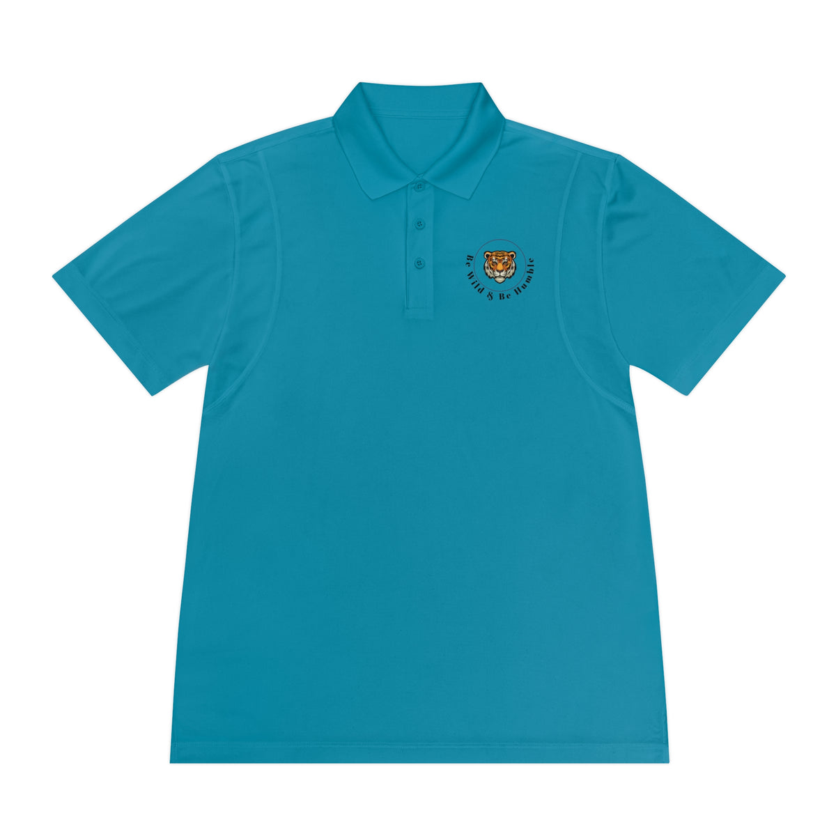 Men's Tiger Crest Polo Shirt — Athletic Golf & Casual Sport Polo