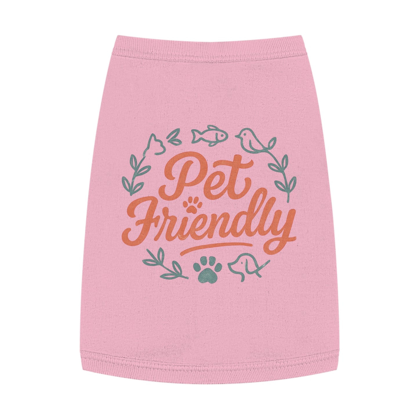 Pet Tank Top - "Pet Friendly" Graphic Dog & Cat Shirt