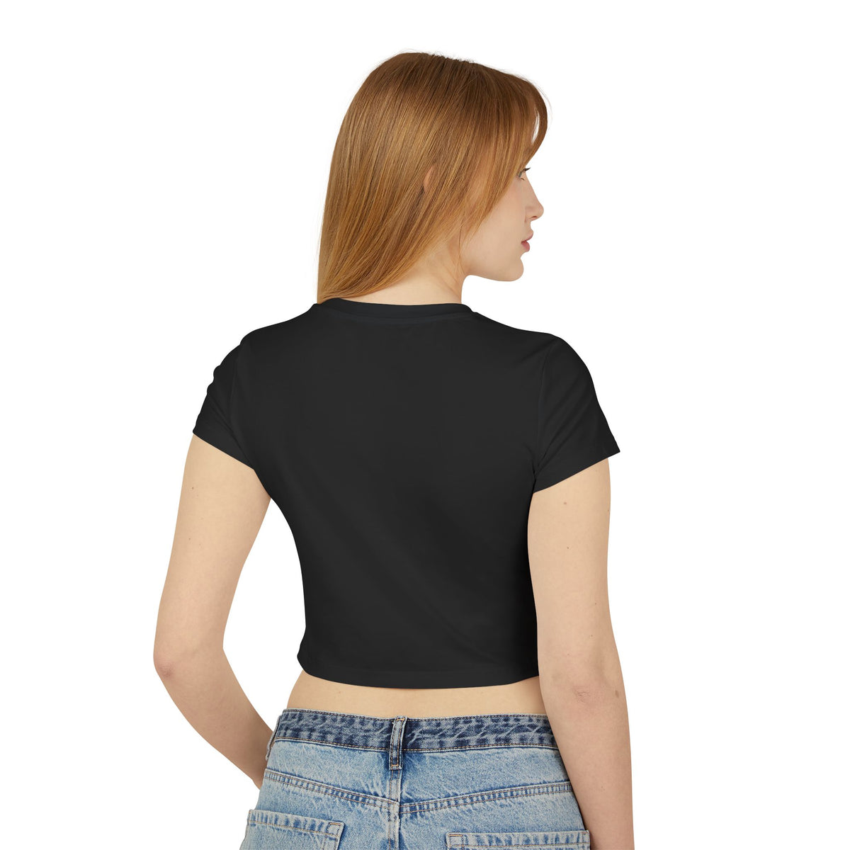 Pretty Girls Outside Crop Tee — Women's Graphic Baby T-Shirt
