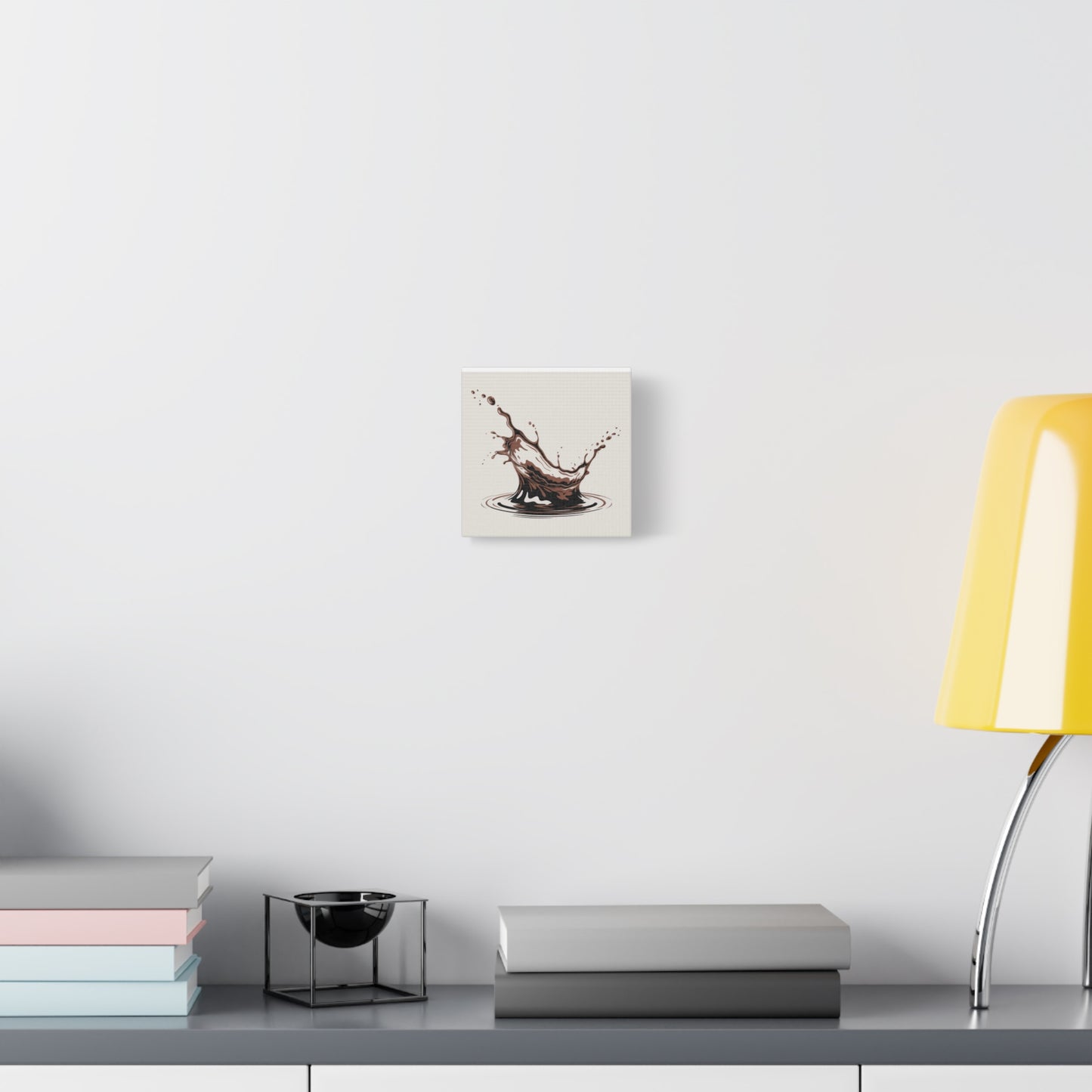 Chocolate Splash Matte Canvas Wall Art – Modern Kitchen Decor
