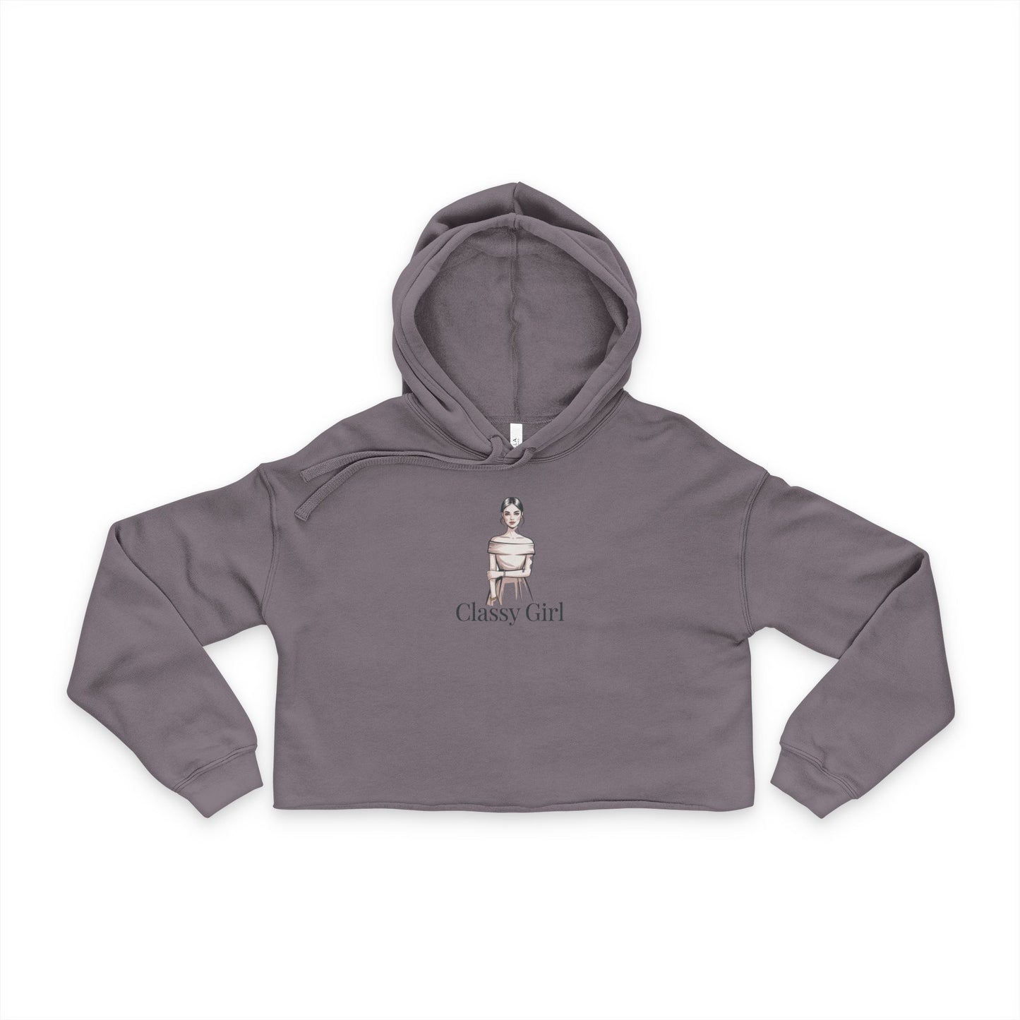 Cropped Hoodie: Love & Empowerment Design