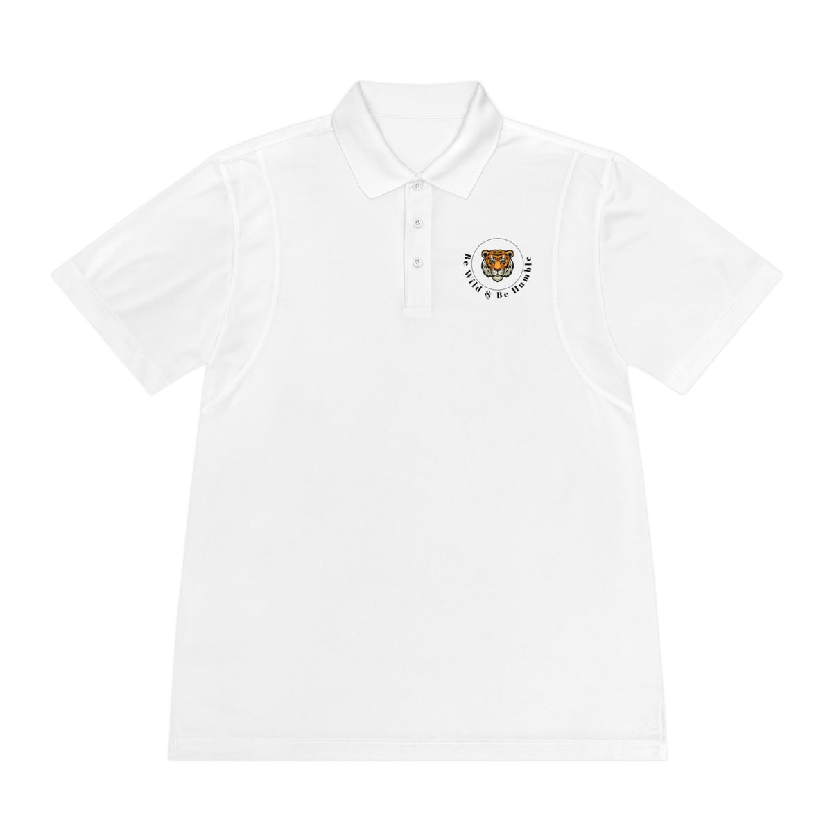 Men's Tiger Crest Polo Shirt — Athletic Golf & Casual Sport Polo