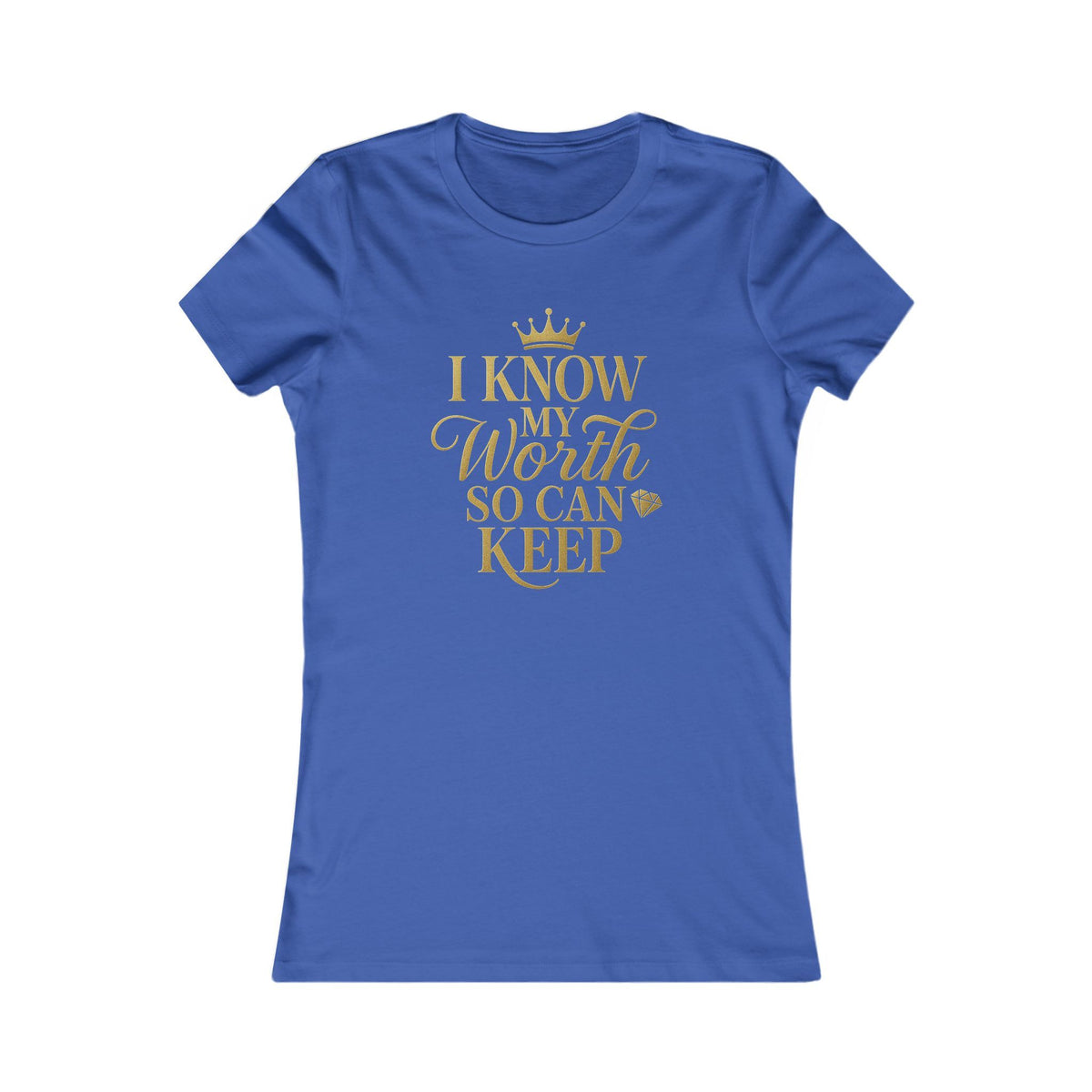 Empowering Women's Tee - "I Know My Worth" Statement Shirt