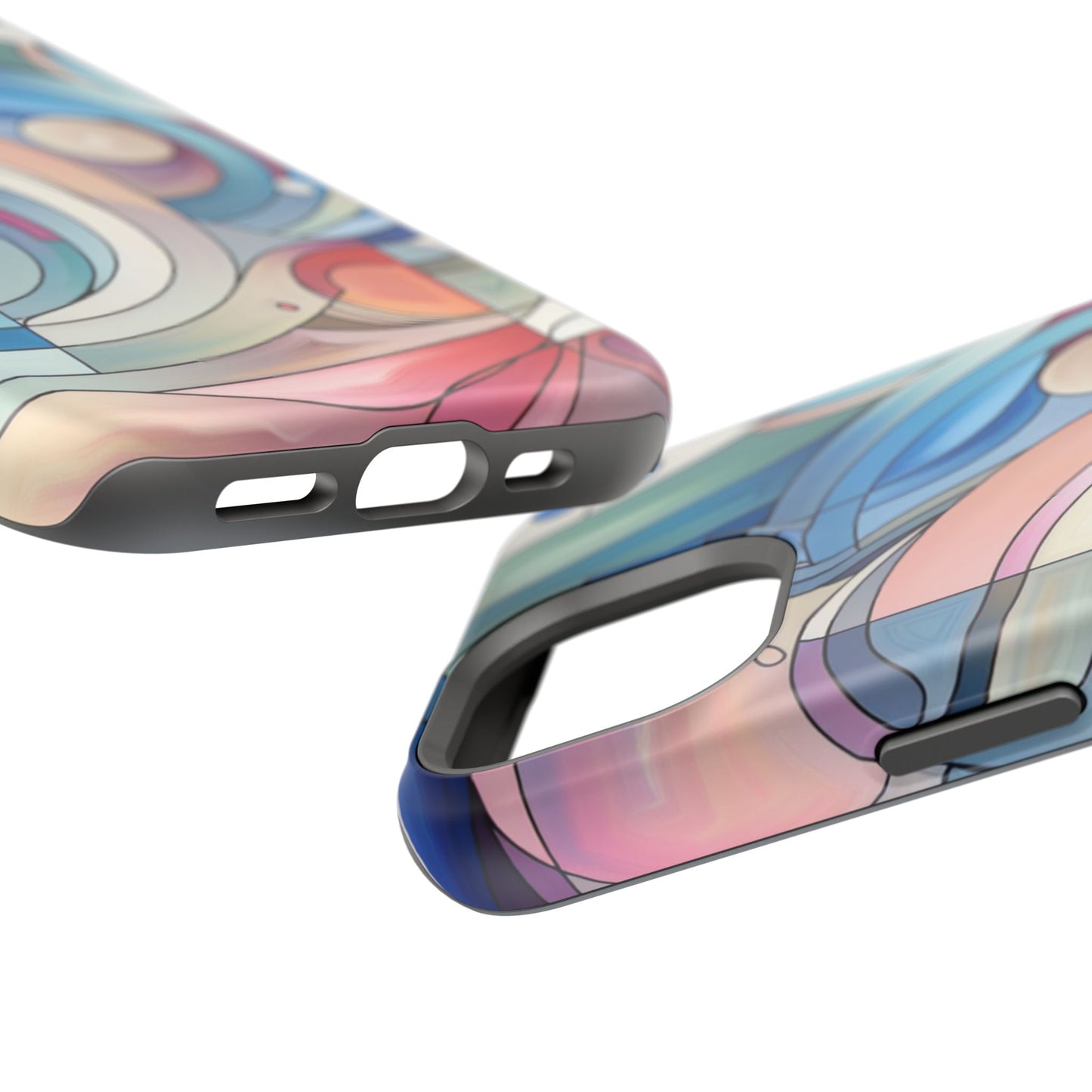 Artistic Magnetic Phone Case | Abstract Colorful Design, Unique Gift for Artists, Stylish Protection, Holiday Essentials, Phone Accessory