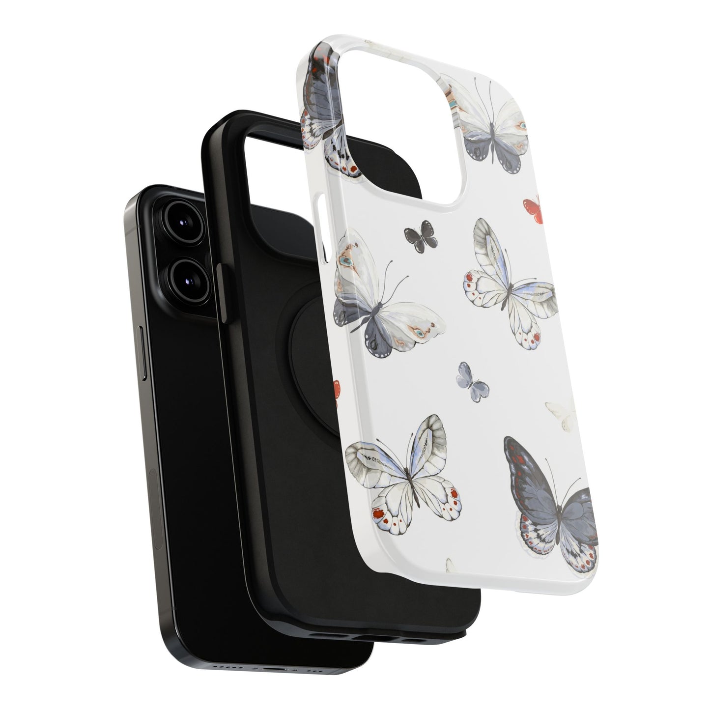 Butterfly Impact-Resistant Phone Case, Elegant Phone Cover, Gifts for Her, Nature Lovers, Eco-friendly Design, Cute Butterfly Case