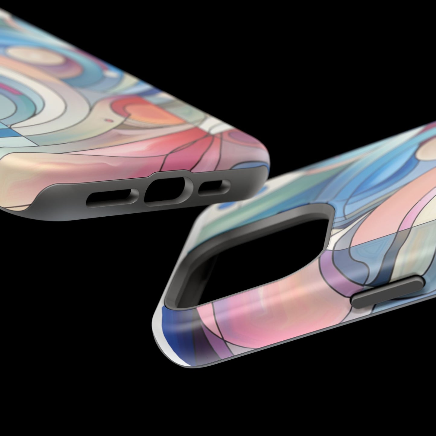 Artistic Magnetic Phone Case | Abstract Colorful Design, Unique Gift for Artists, Stylish Protection, Holiday Essentials, Phone Accessory