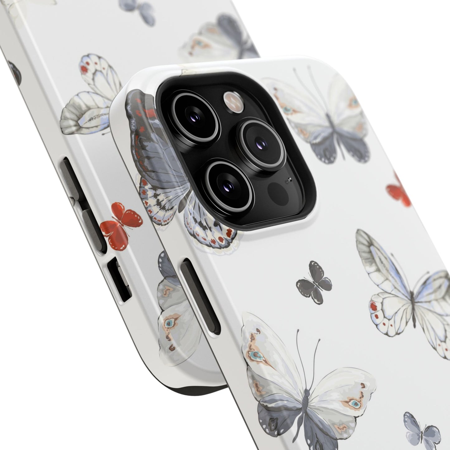 Butterfly Impact-Resistant Phone Case, Elegant Phone Cover, Gifts for Her, Nature Lovers, Eco-friendly Design, Cute Butterfly Case