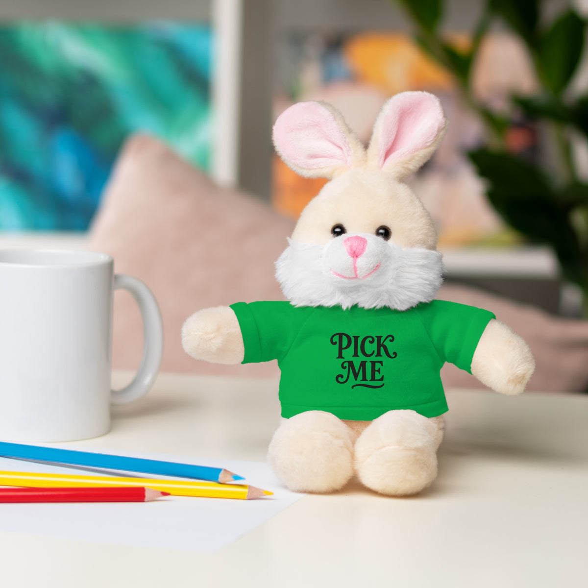 Pick Me Plush Bear with Tee — Cute Stuffed Animal Gift