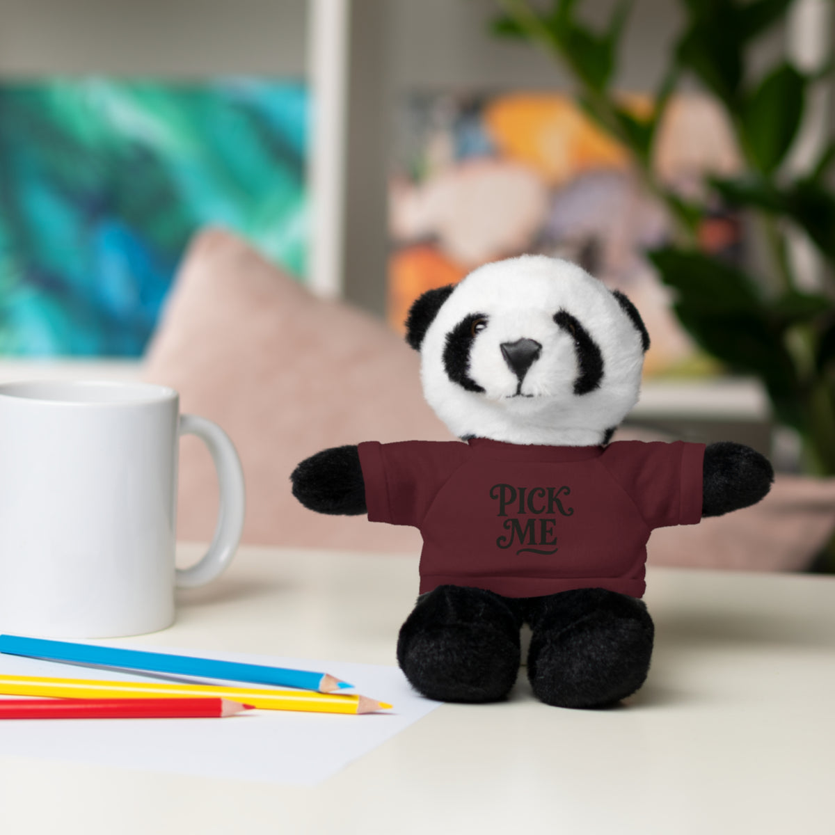 Pick Me Plush Bear with Tee — Cute Stuffed Animal Gift