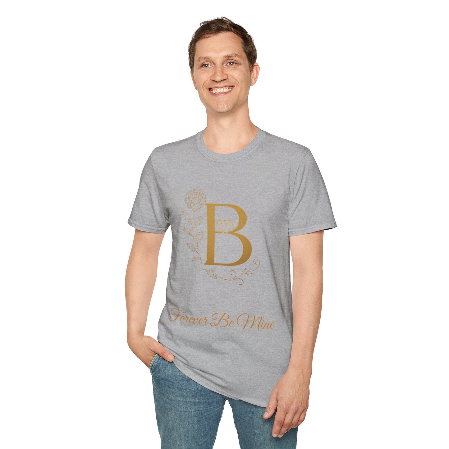 Personalized Floral Monogram T-Shirt, Forever Be Mine Shirt