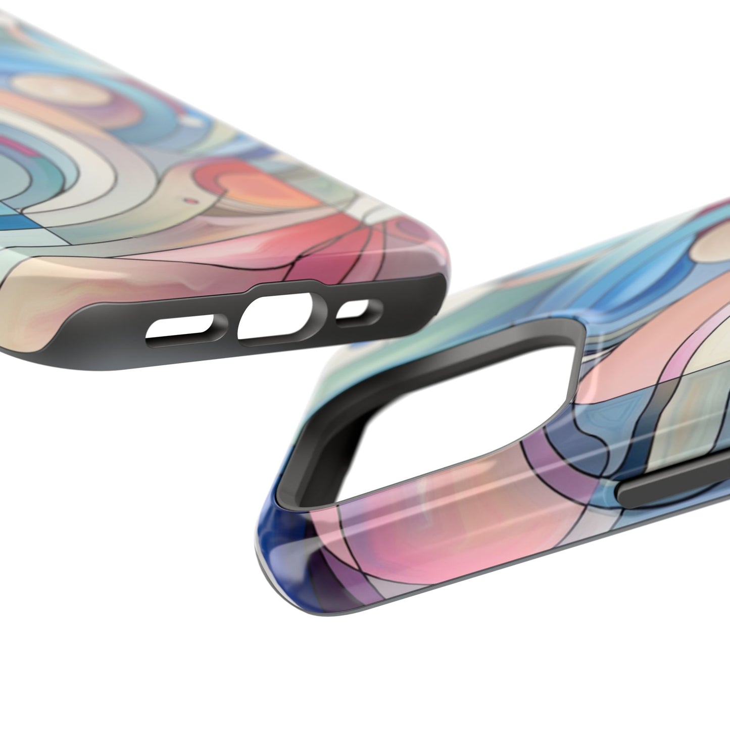 Artistic Magnetic Phone Case | Abstract Colorful Design, Unique Gift for Artists, Stylish Protection, Holiday Essentials, Phone Accessory