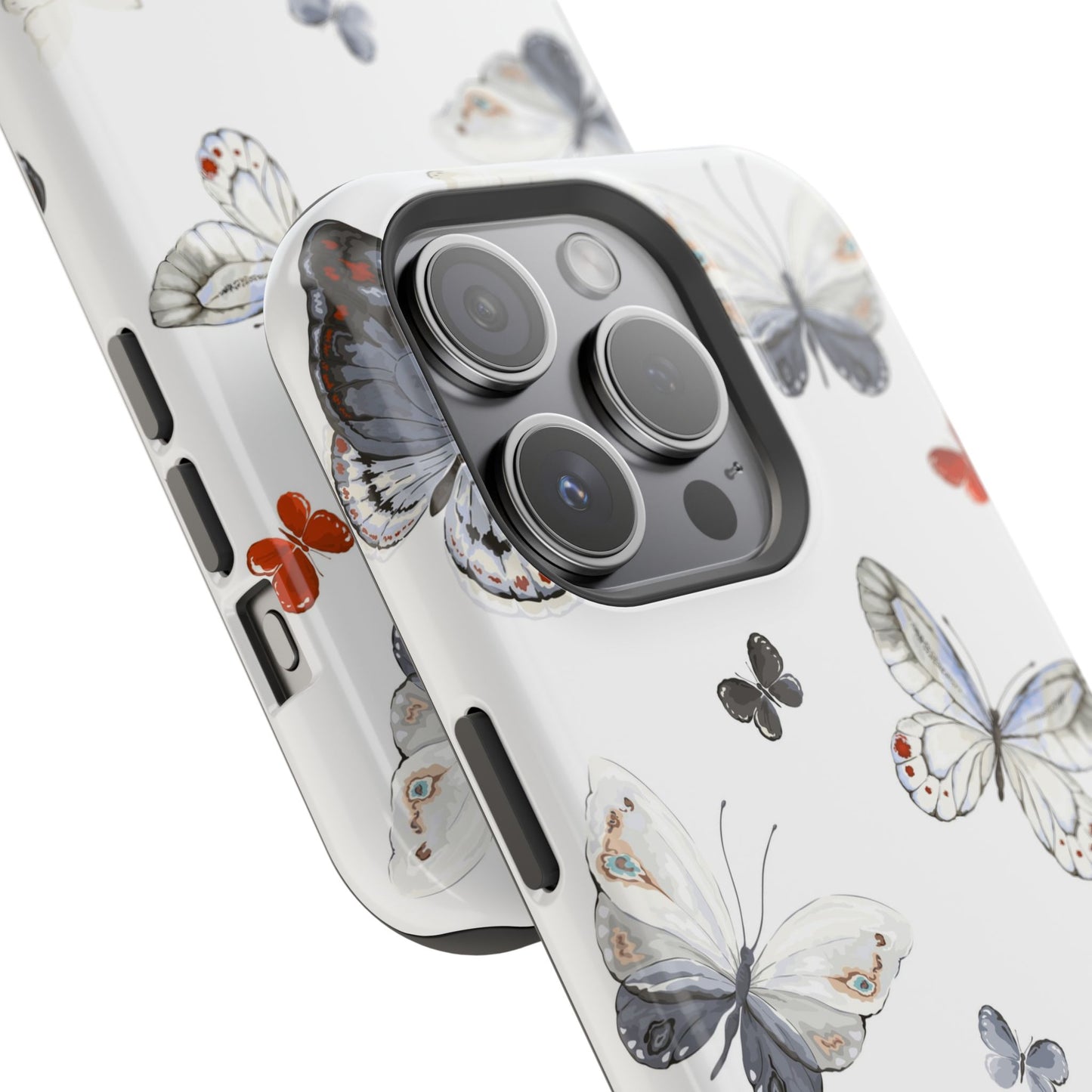 Butterfly Impact-Resistant Phone Case, Elegant Phone Cover, Gifts for Her, Nature Lovers, Eco-friendly Design, Cute Butterfly Case