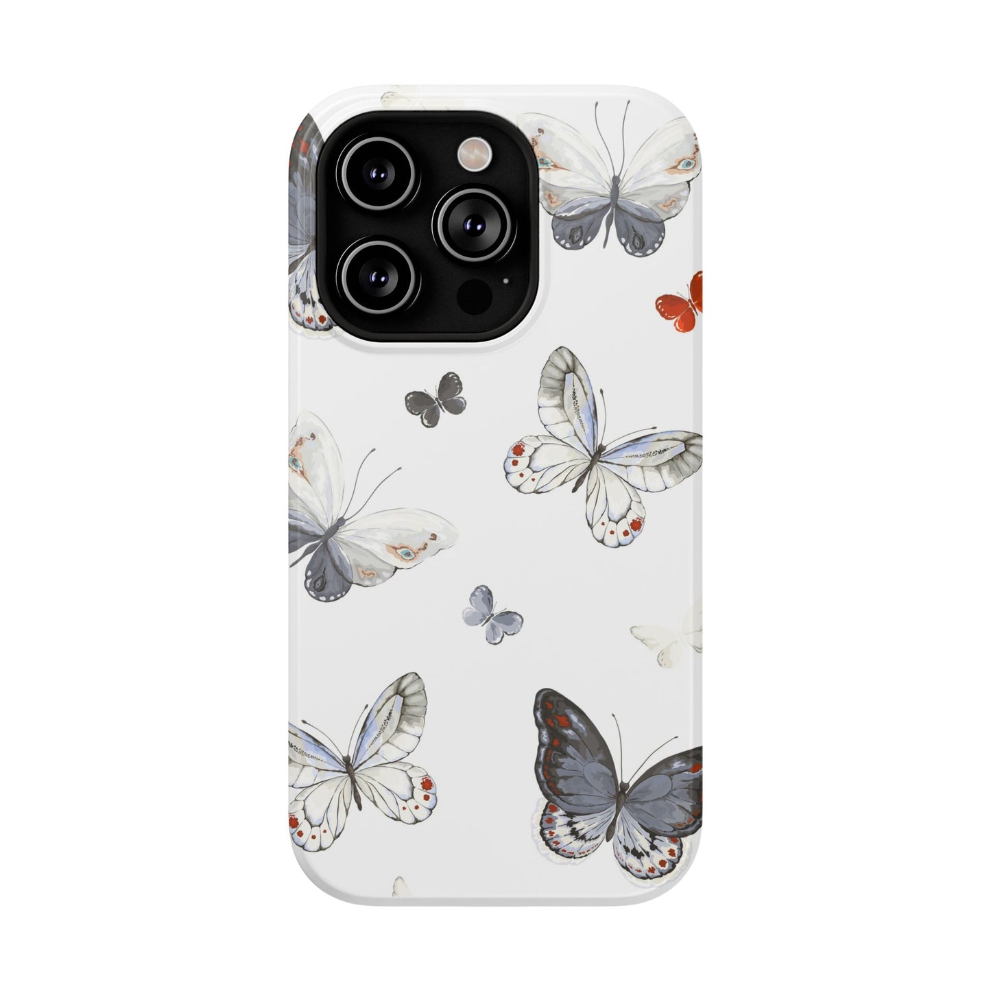Butterfly Impact-Resistant Phone Case, Elegant Phone Cover, Gifts for Her, Nature Lovers, Eco-friendly Design, Cute Butterfly Case