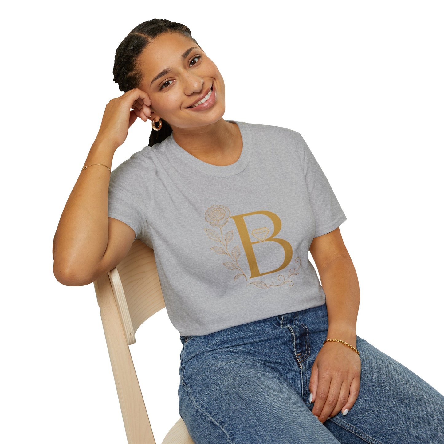 Personalized Floral Monogram T-Shirt, Forever Be Mine Shirt