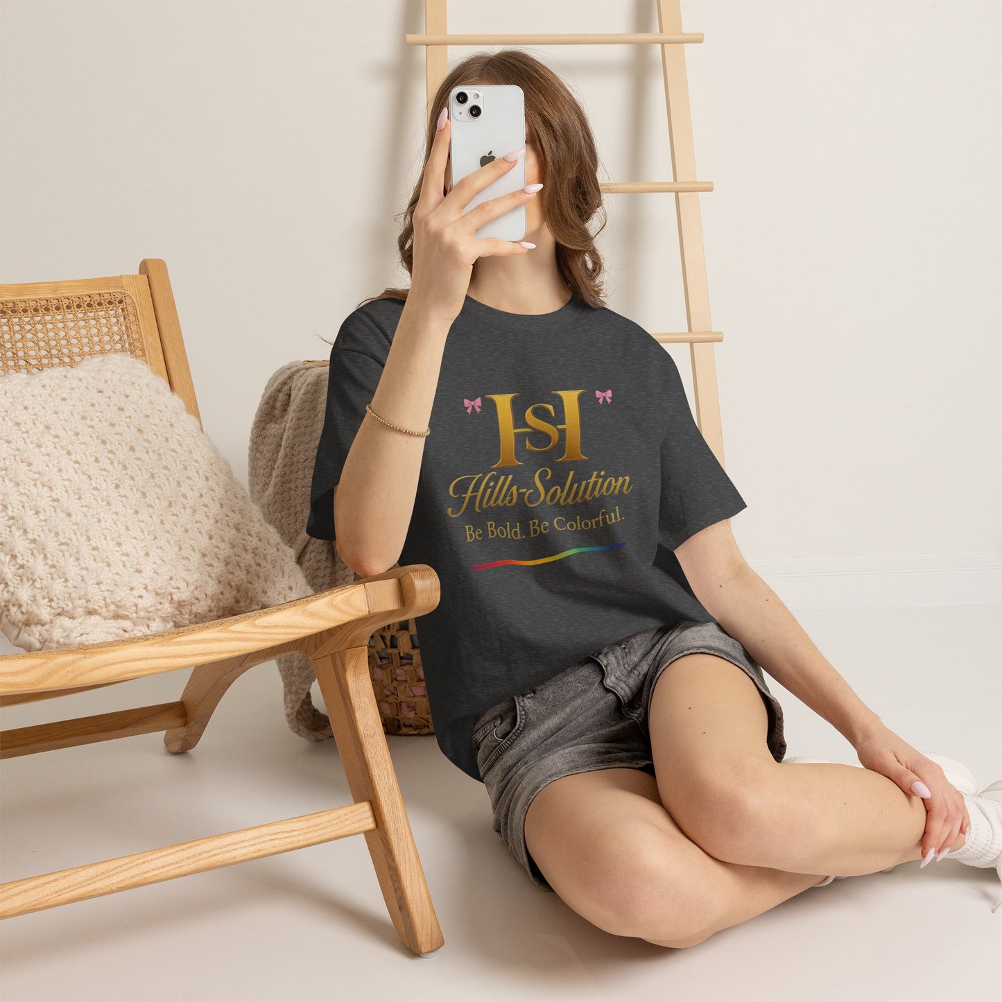Be Bold Be Colorful Graphic Tee — Vibrant Hills Solution T-Shirt