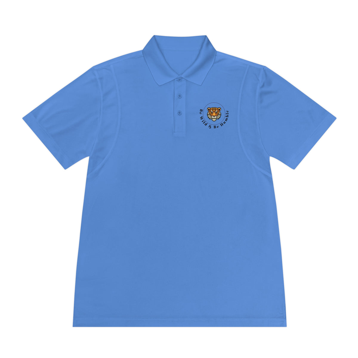 Men's Tiger Crest Polo Shirt — Athletic Golf & Casual Sport Polo