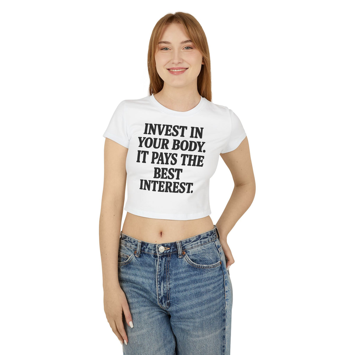 Invest in Your Body Crop Tee
