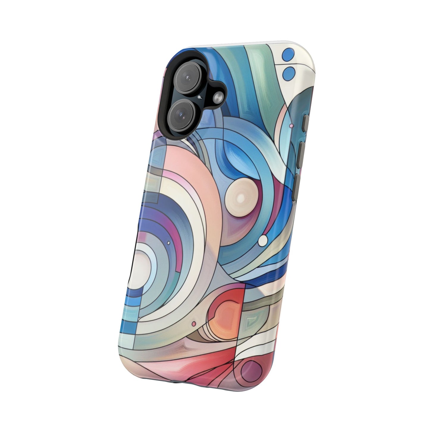 Artistic Magnetic Phone Case | Abstract Colorful Design, Unique Gift for Artists, Stylish Protection, Holiday Essentials, Phone Accessory