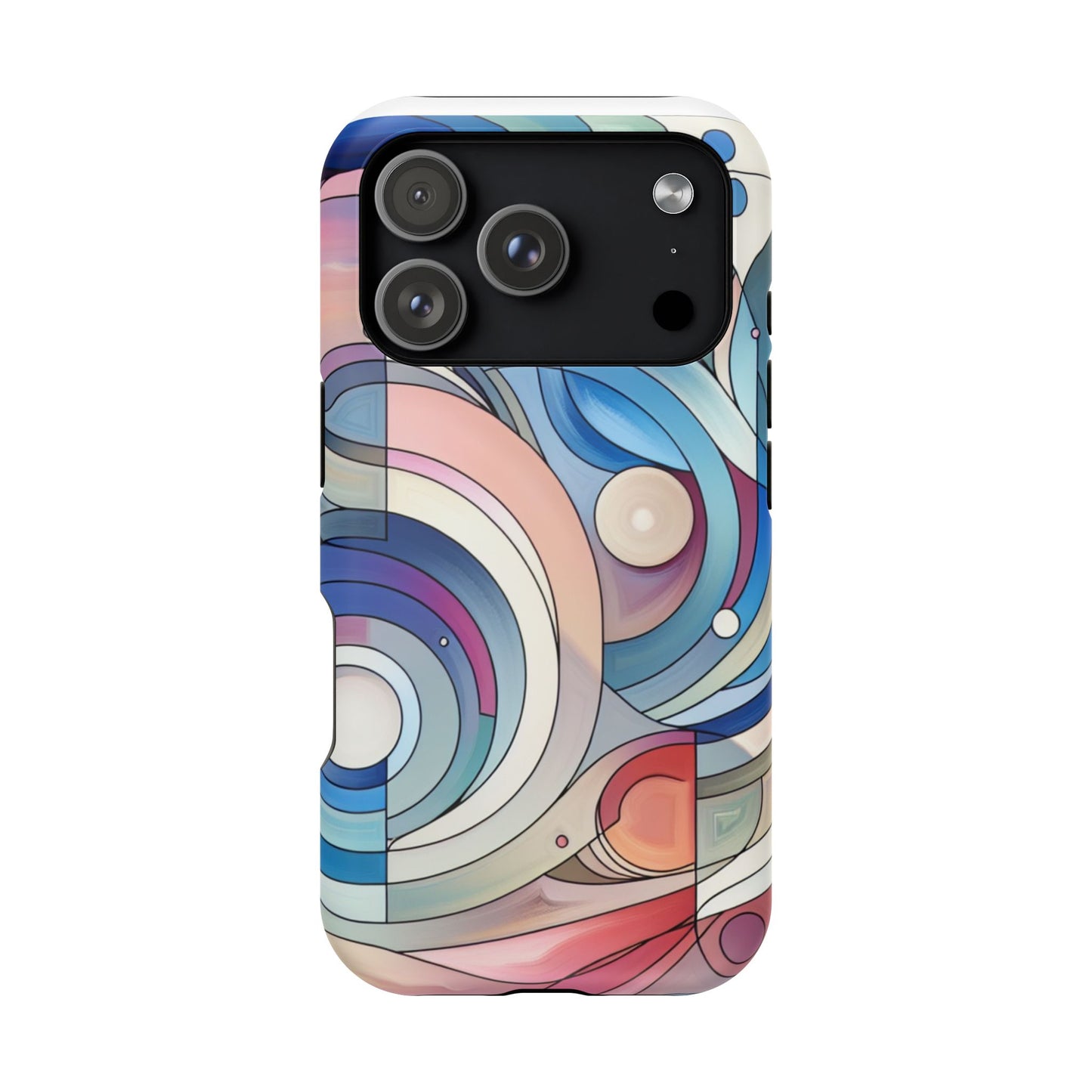 Artistic Magnetic Phone Case | Abstract Colorful Design, Unique Gift for Artists, Stylish Protection, Holiday Essentials, Phone Accessory