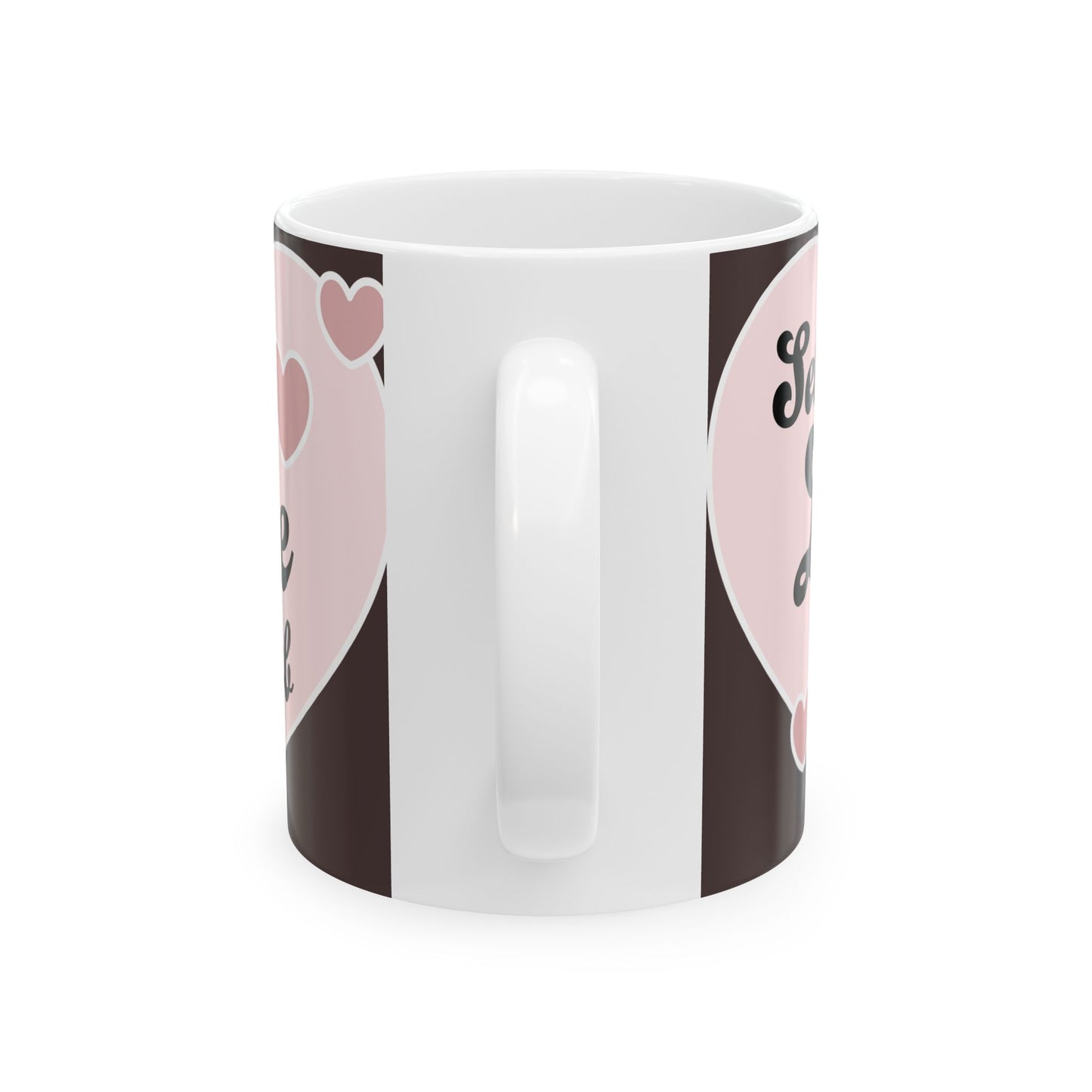 Self Love Club Ceramic Mug – Pink Heart Coffee Cup (11oz & 15oz)