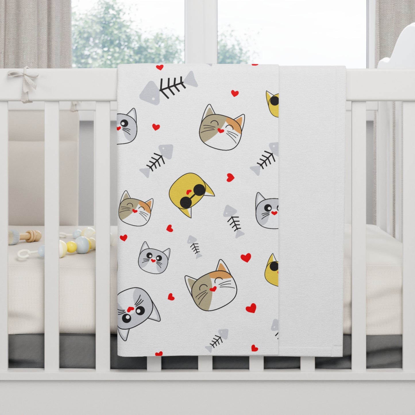 Whimsical Cat Fleece Baby Blanket | Cozy Nursery Decor, Perfect Baby Shower Gift, Soft Playtime Essential, Adorable Pet Blanket, Cute [...]