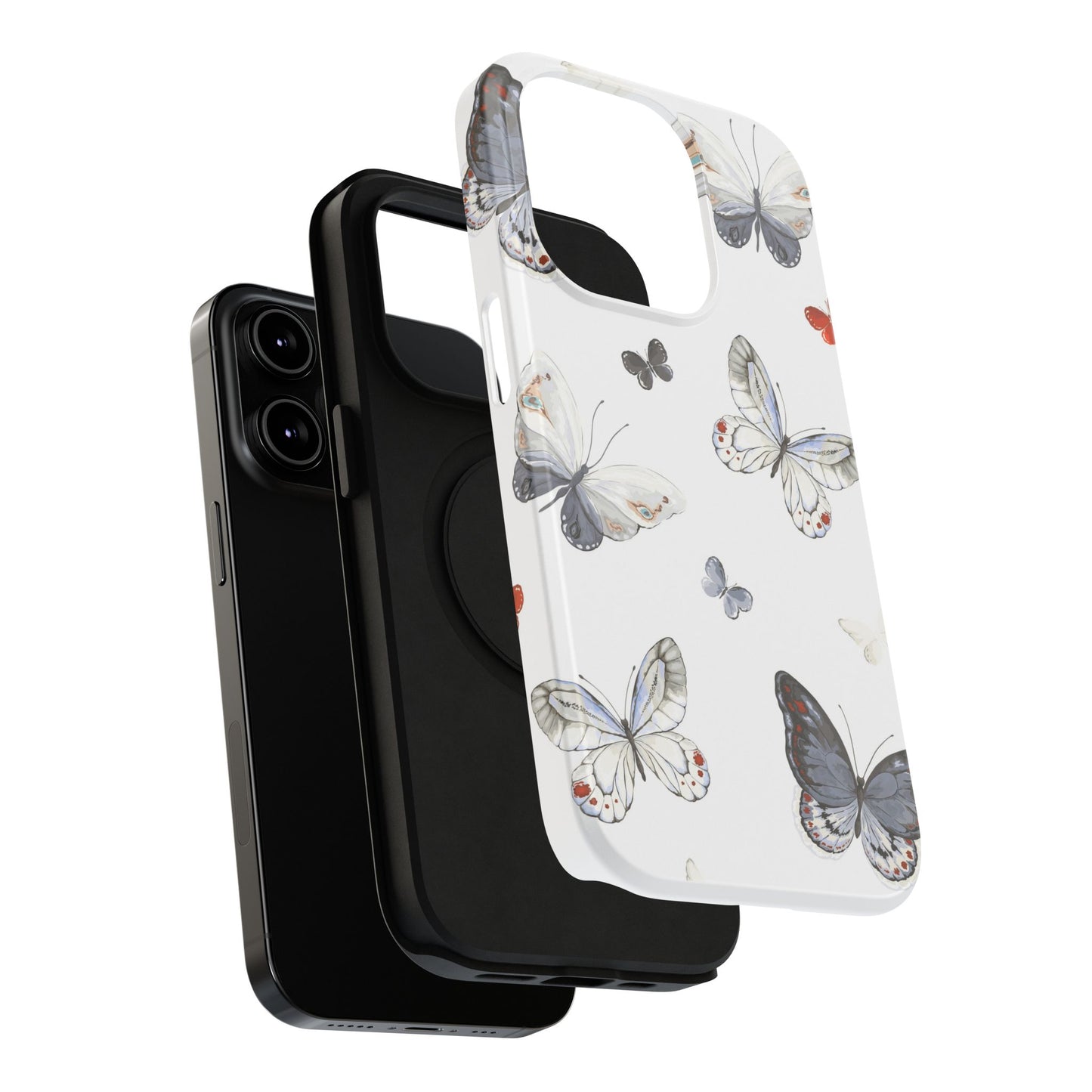 Butterfly Impact-Resistant Phone Case, Elegant Phone Cover, Gifts for Her, Nature Lovers, Eco-friendly Design, Cute Butterfly Case