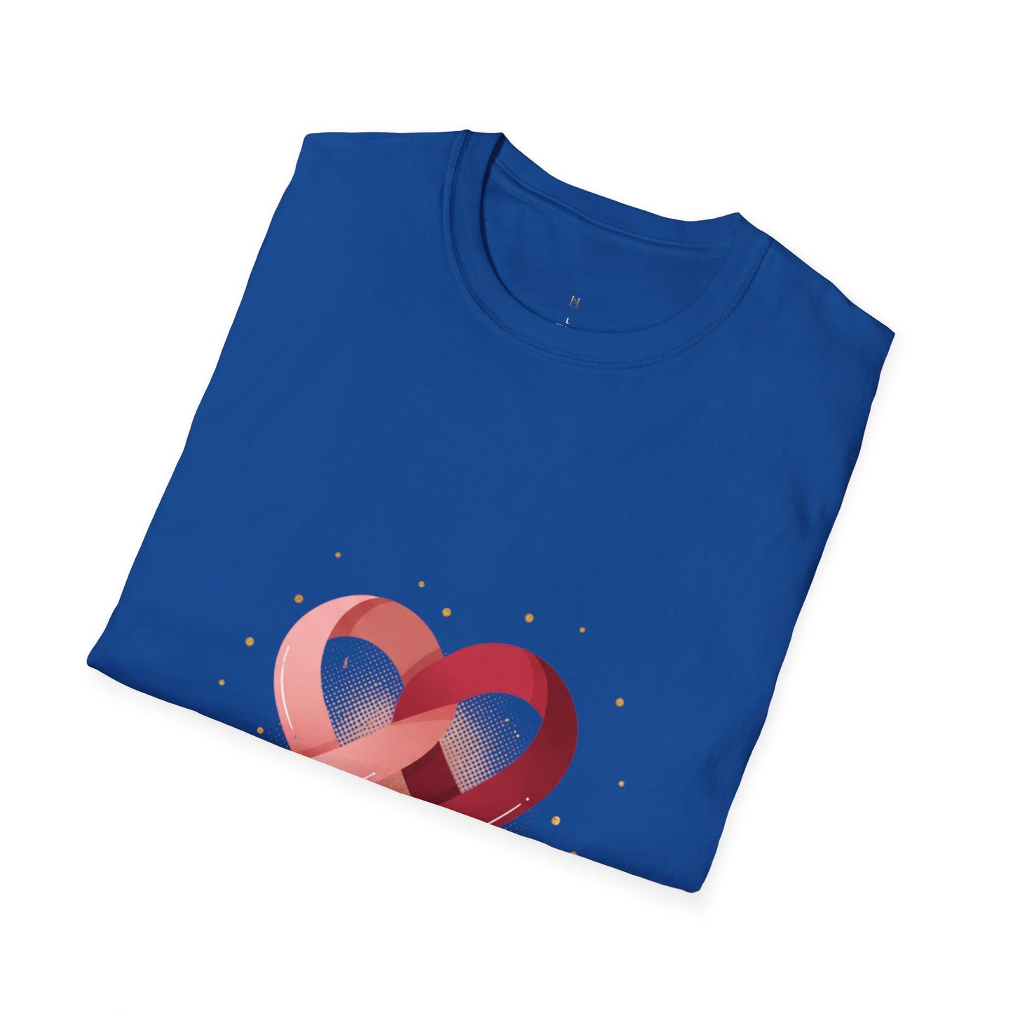 Heart of Love T-Shirt — Pink Ribbon Heart Valentine's Tee
