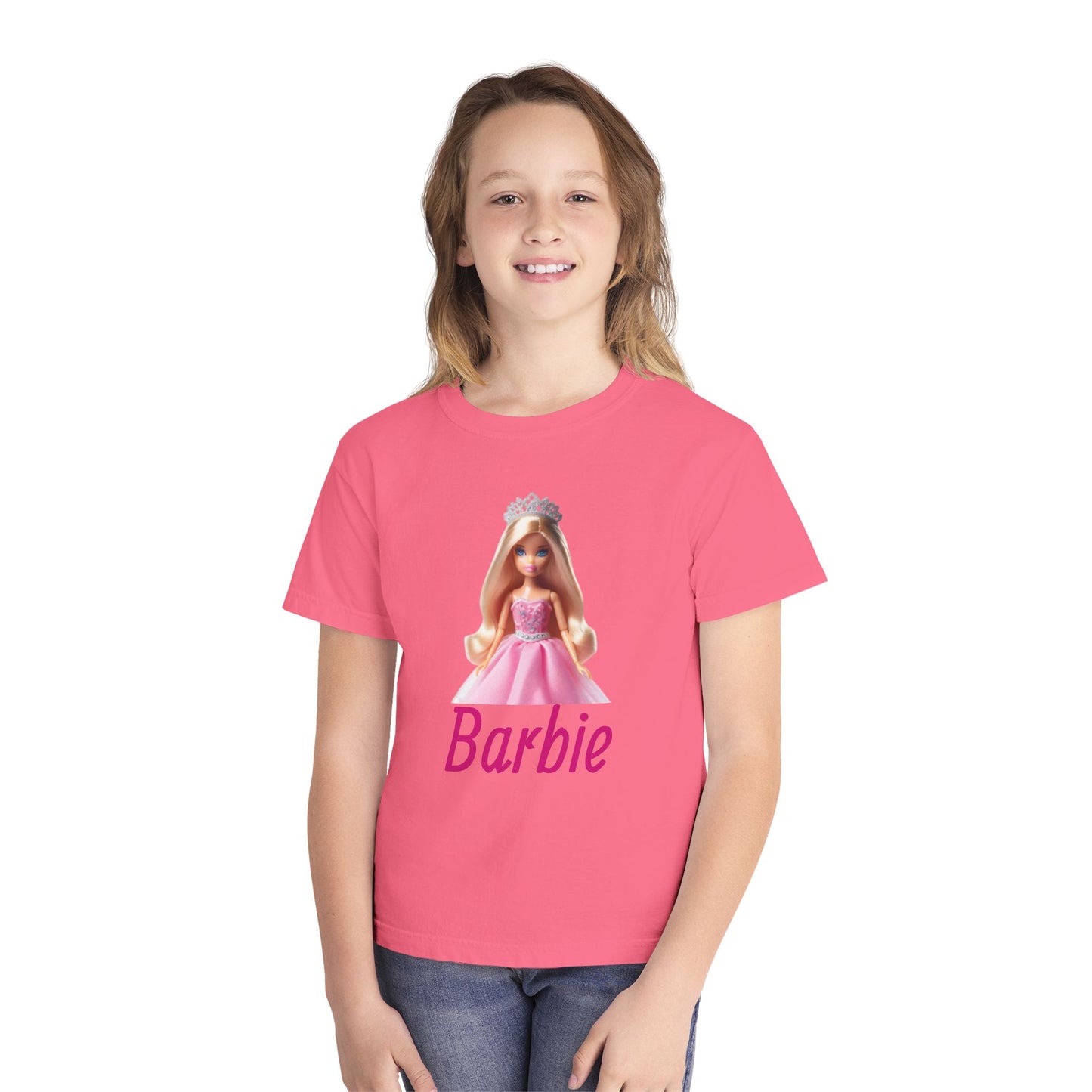 Barbie Youth Midweight Tee, Cute Kids Shirt, Barbie Fan Gift, Birthday Shirt, Playdate Outfit