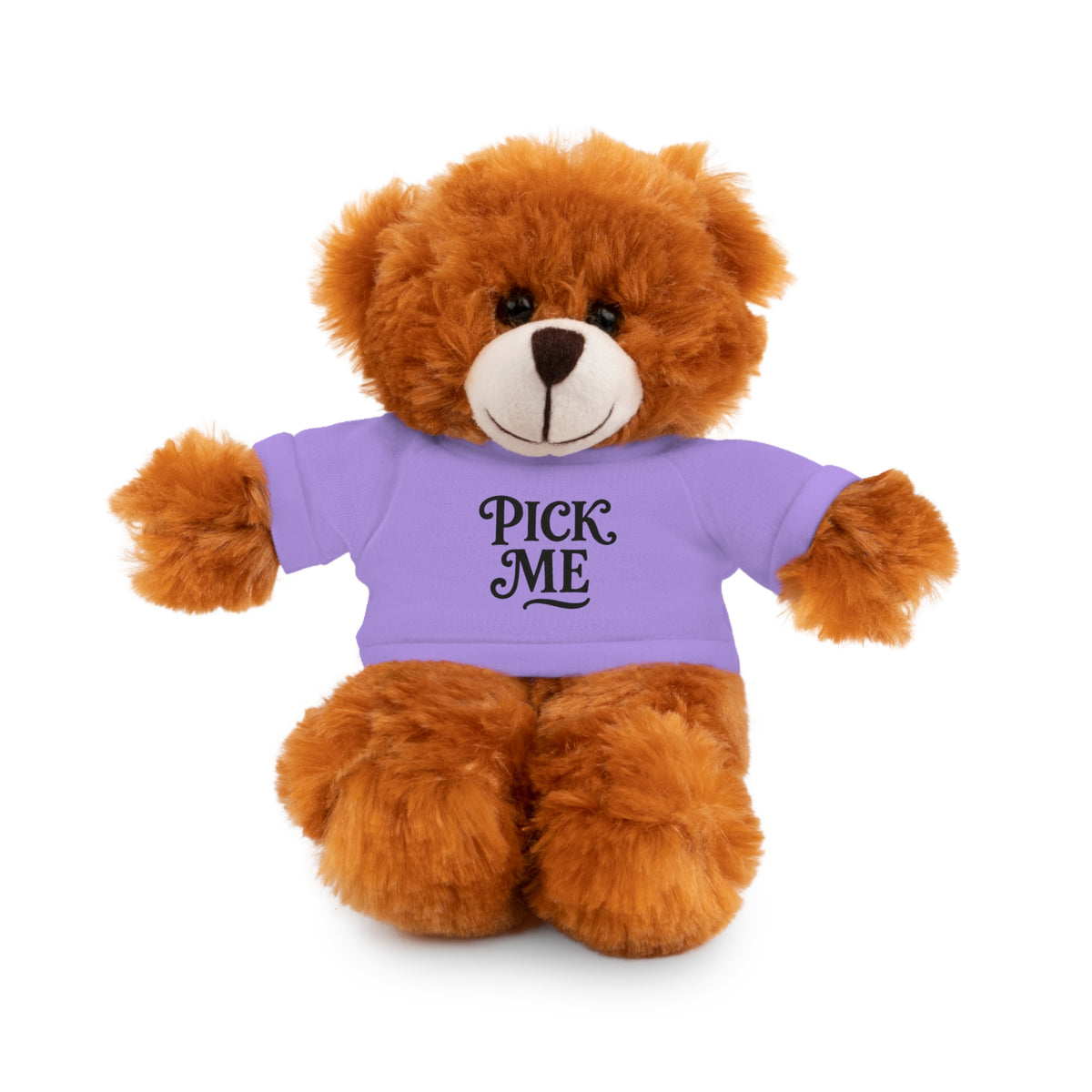 Pick Me Plush Bear with Tee — Cute Stuffed Animal Gift