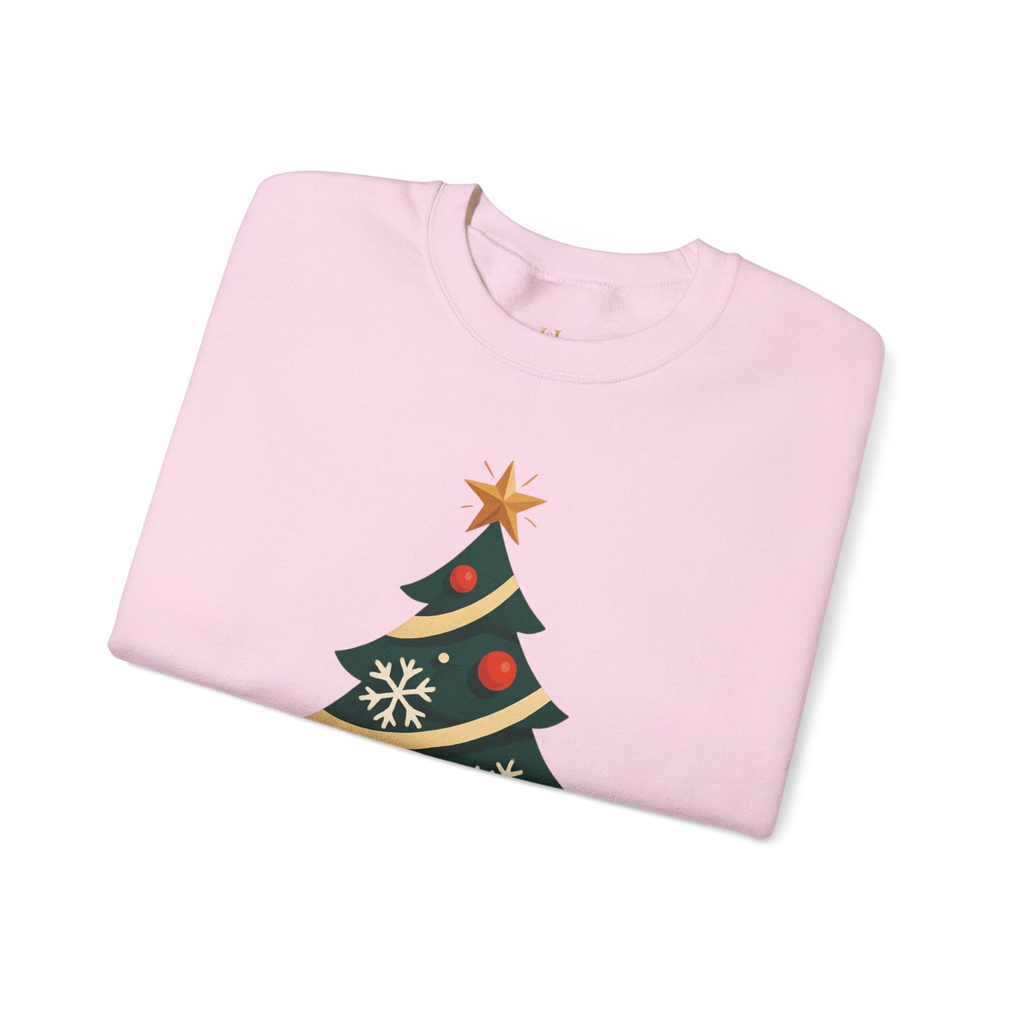 Christmas Tree Crewneck Sweatshirt – "Merry & Bright" Holiday Sweatshirt