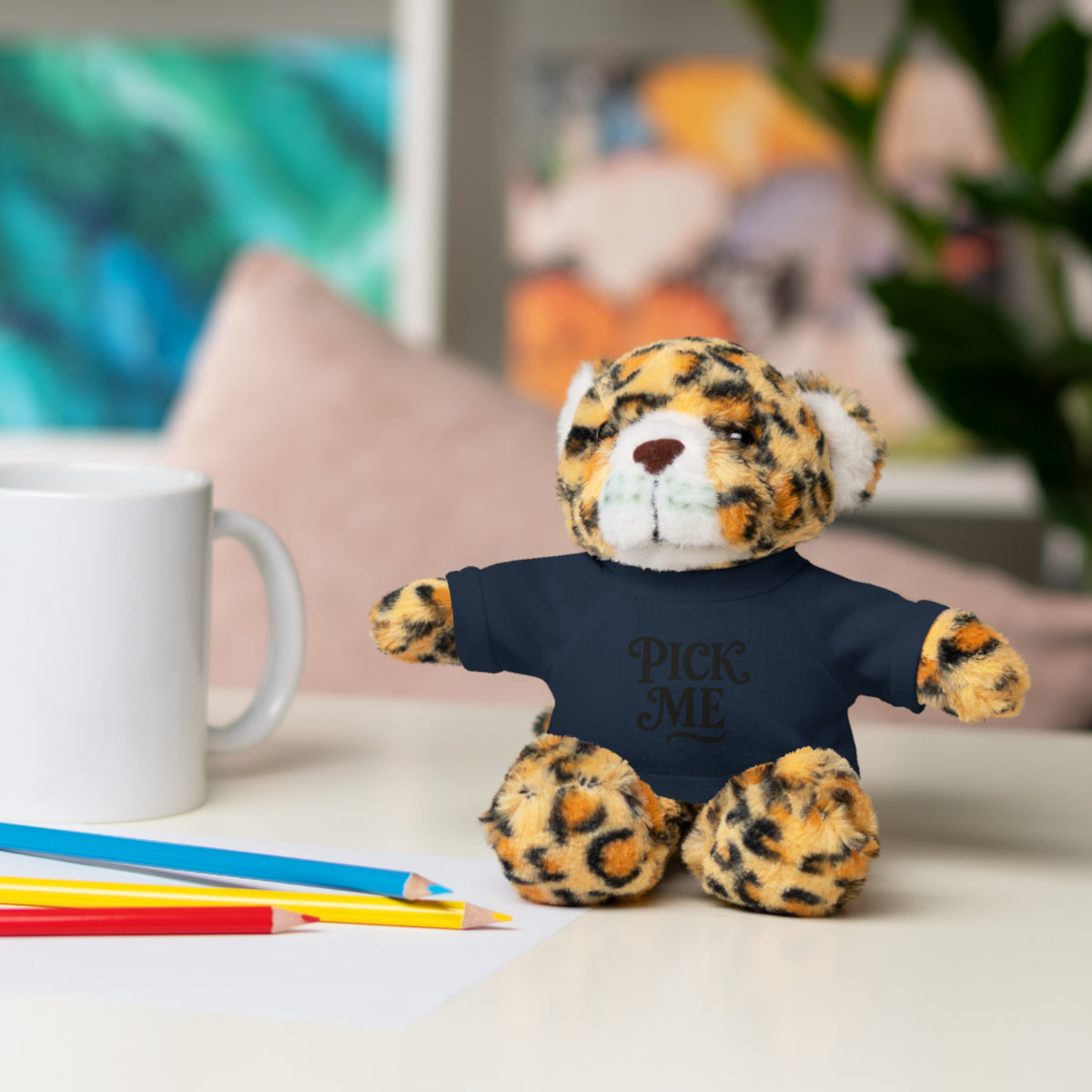 Pick Me Plush Bear with Tee — Cute Stuffed Animal Gift