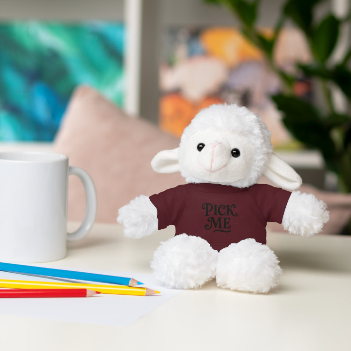 Pick Me Plush Bear with Tee — Cute Stuffed Animal Gift