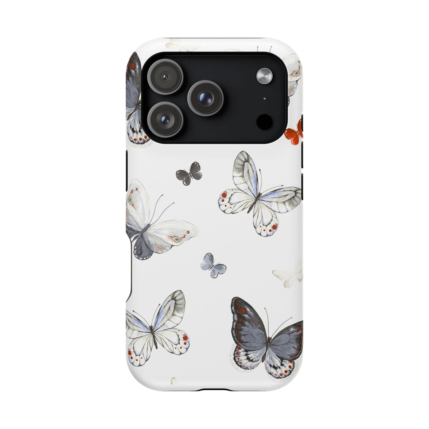 Butterfly Impact-Resistant Phone Case, Elegant Phone Cover, Gifts for Her, Nature Lovers, Eco-friendly Design, Cute Butterfly Case