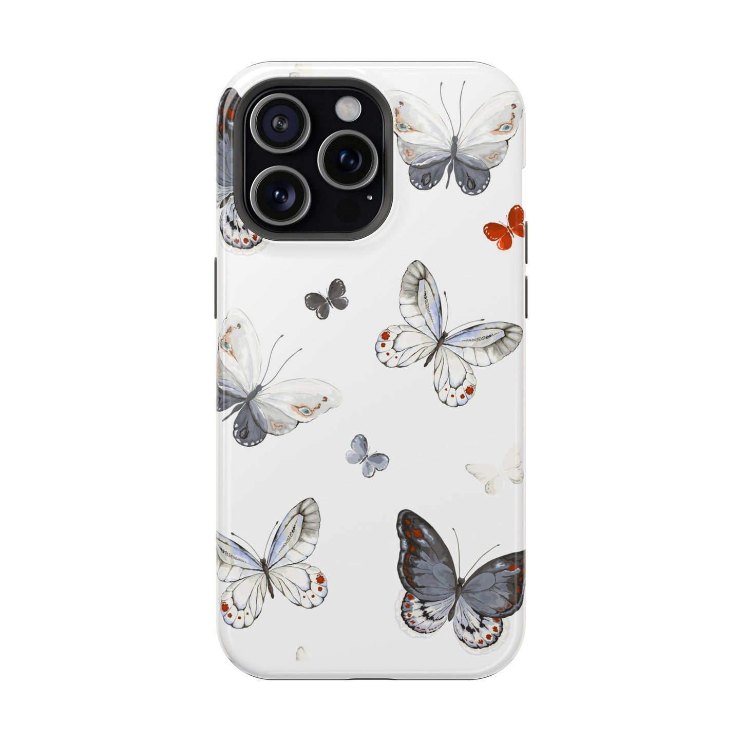 Butterfly Impact-Resistant Phone Case, Elegant Phone Cover, Gifts for Her, Nature Lovers, Eco-friendly Design, Cute Butterfly Case
