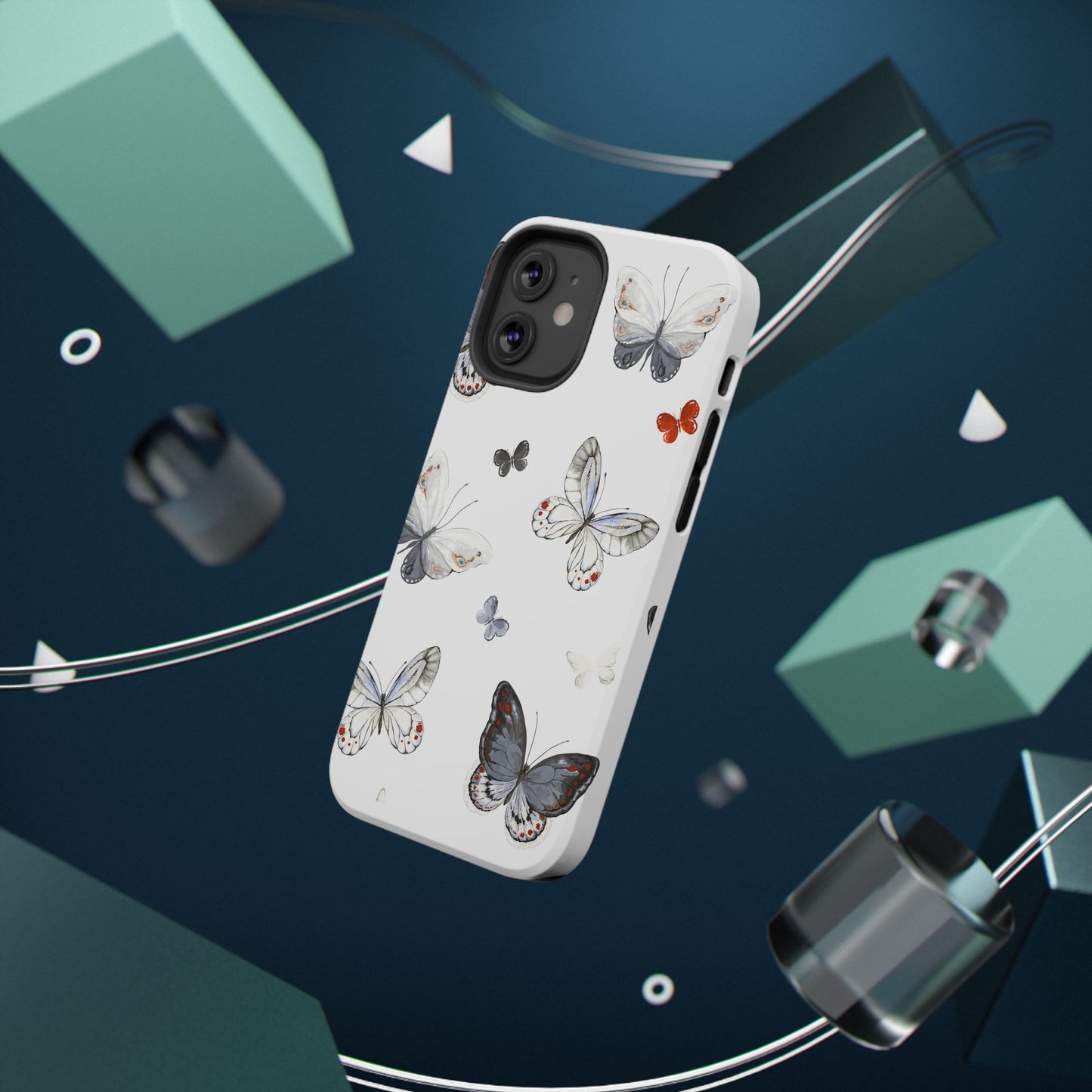 Butterfly Impact-Resistant Phone Case, Elegant Phone Cover, Gifts for Her, Nature Lovers, Eco-friendly Design, Cute Butterfly Case