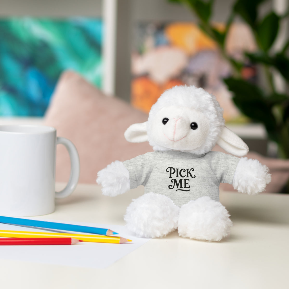 Pick Me Plush Bear with Tee — Cute Stuffed Animal Gift