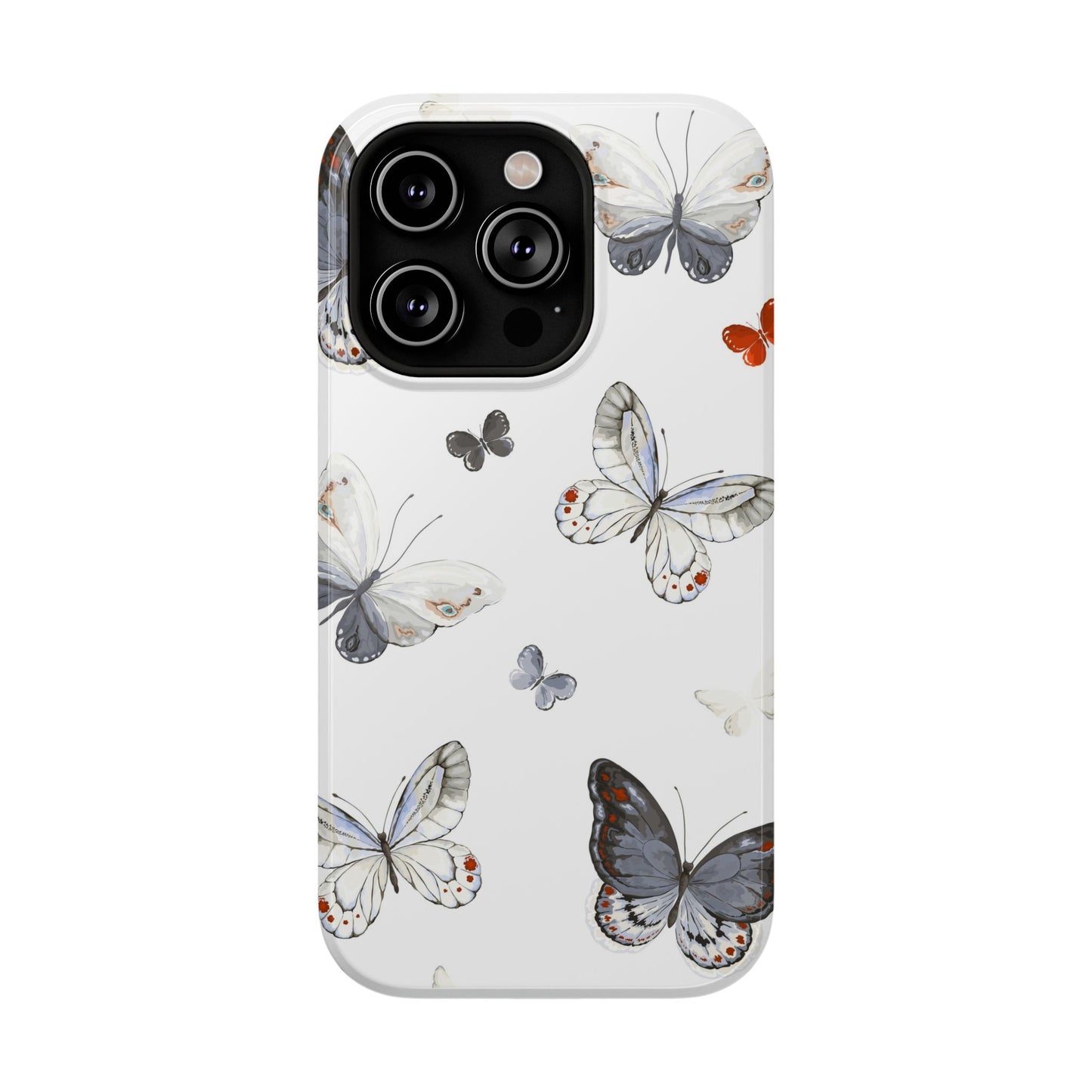 Butterfly Impact-Resistant Phone Case, Elegant Phone Cover, Gifts for Her, Nature Lovers, Eco-friendly Design, Cute Butterfly Case