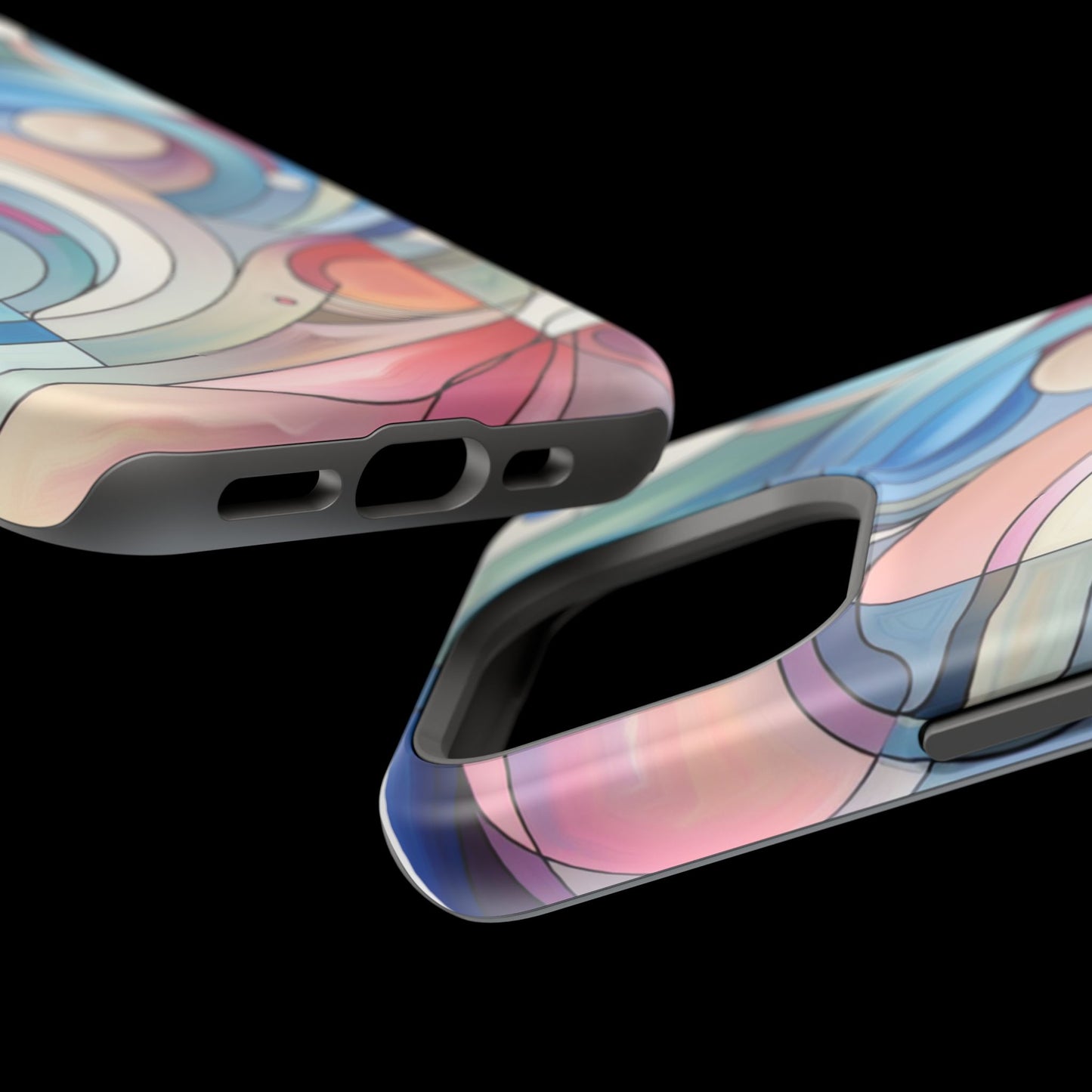 Artistic Magnetic Phone Case | Abstract Colorful Design, Unique Gift for Artists, Stylish Protection, Holiday Essentials, Phone Accessory