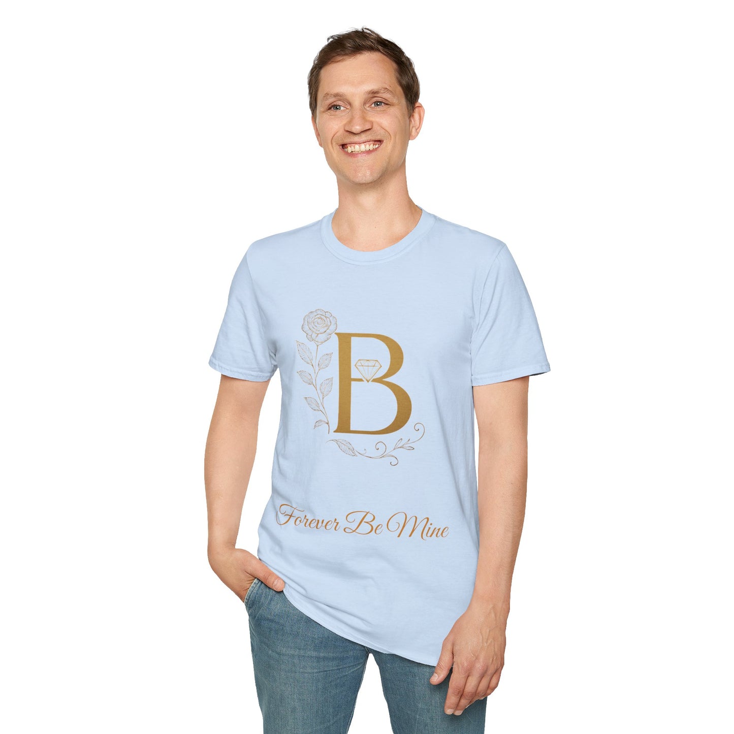 Personalized Floral Monogram T-Shirt, Forever Be Mine Shirt