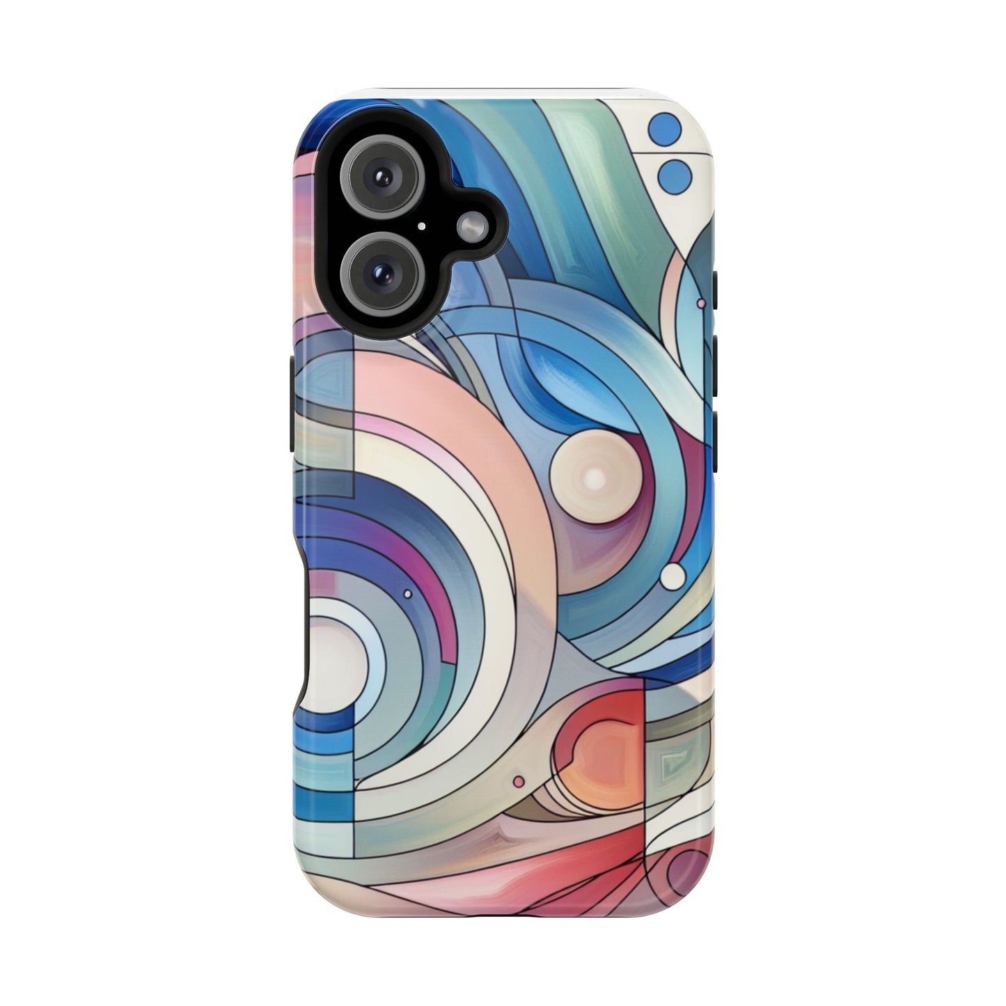 Artistic Magnetic Phone Case | Abstract Colorful Design, Unique Gift for Artists, Stylish Protection, Holiday Essentials, Phone Accessory