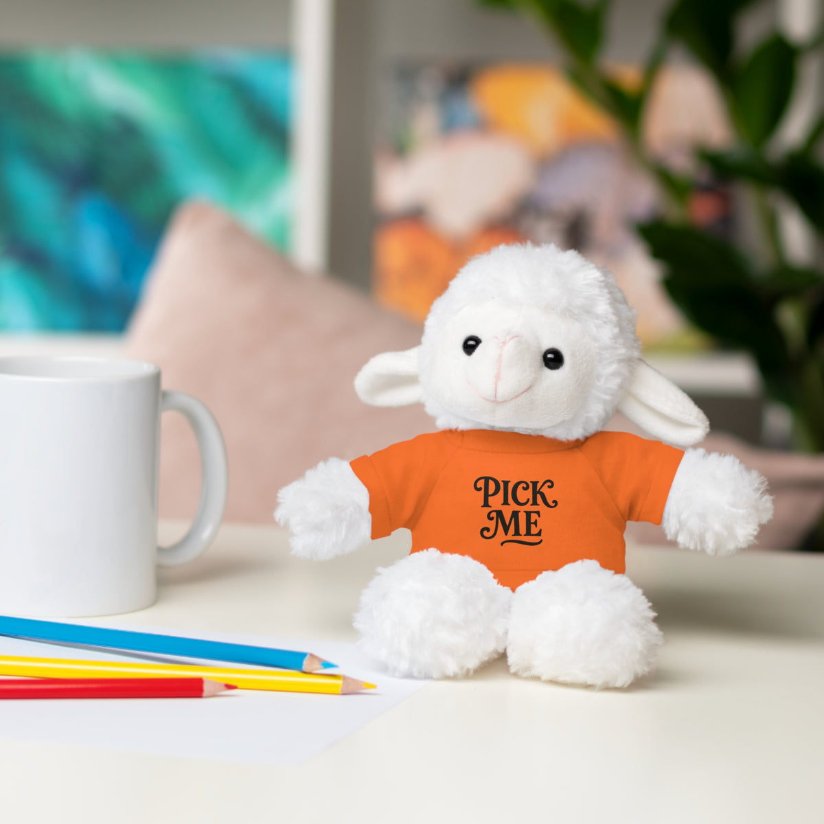Pick Me Plush Bear with Tee — Cute Stuffed Animal Gift