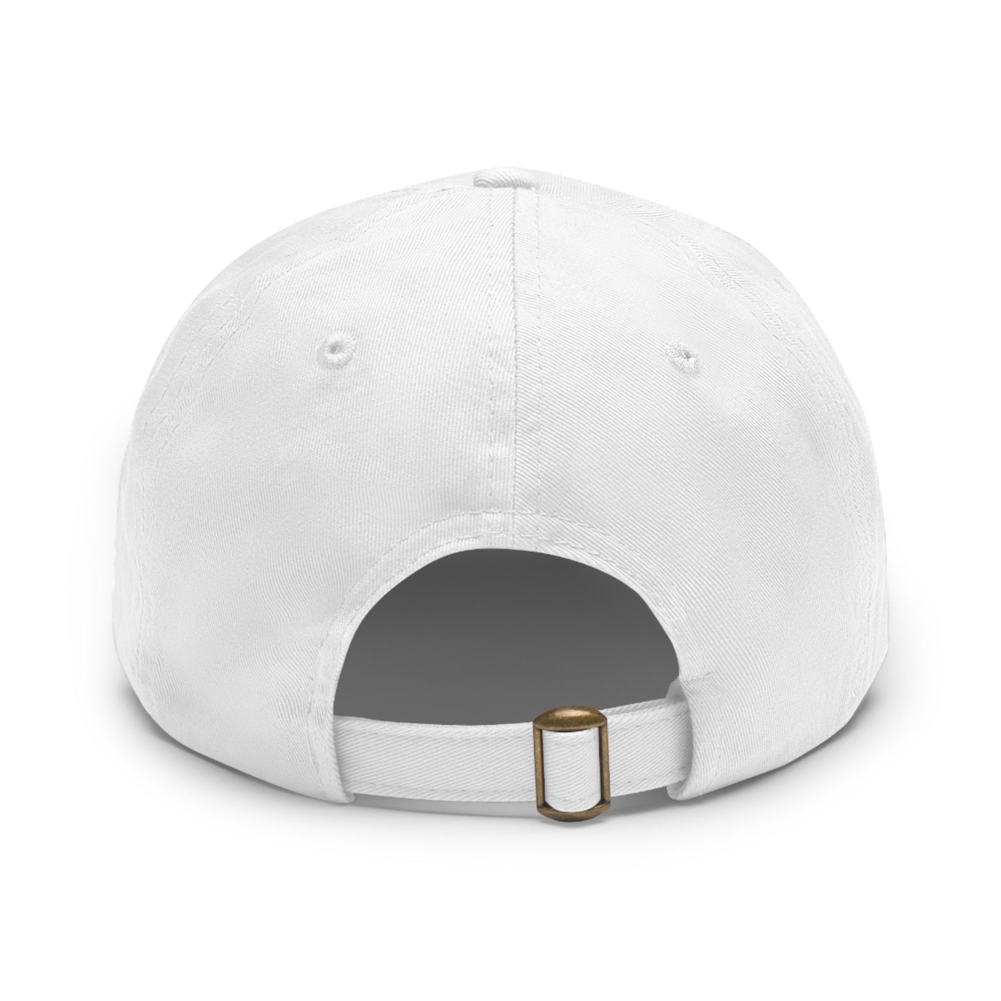 Super Dad Leather Patch Dad Hat — Embroidered 'SUPER' Cap