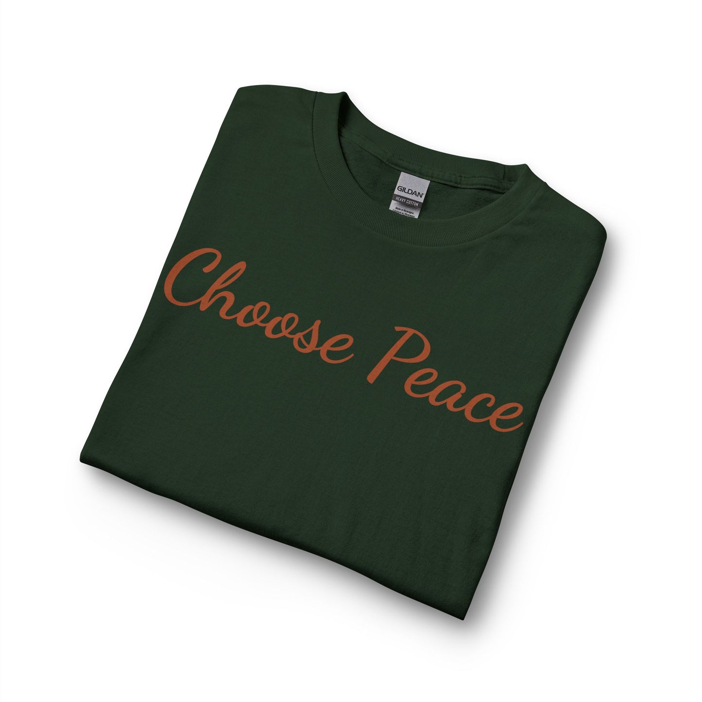 Choose Peace Long Sleeve Tee — Heart Back Graphic