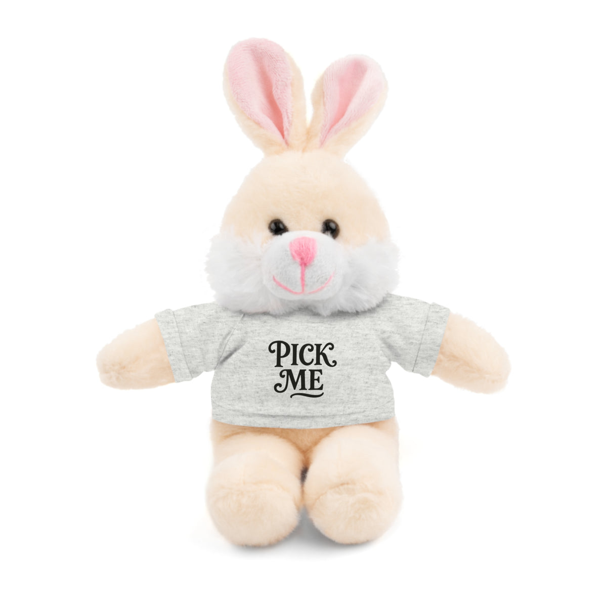 Pick Me Plush Bear with Tee — Cute Stuffed Animal Gift