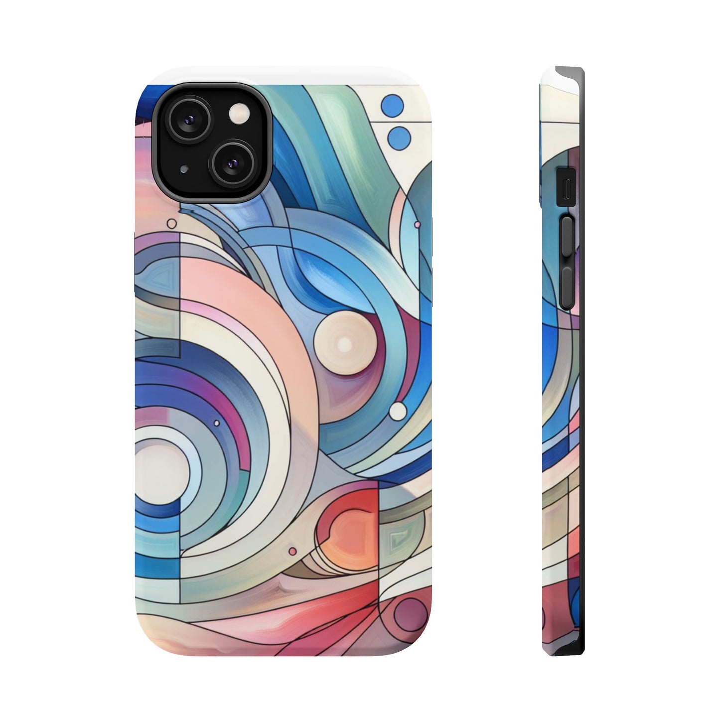 Artistic Magnetic Phone Case | Abstract Colorful Design, Unique Gift for Artists, Stylish Protection, Holiday Essentials, Phone Accessory